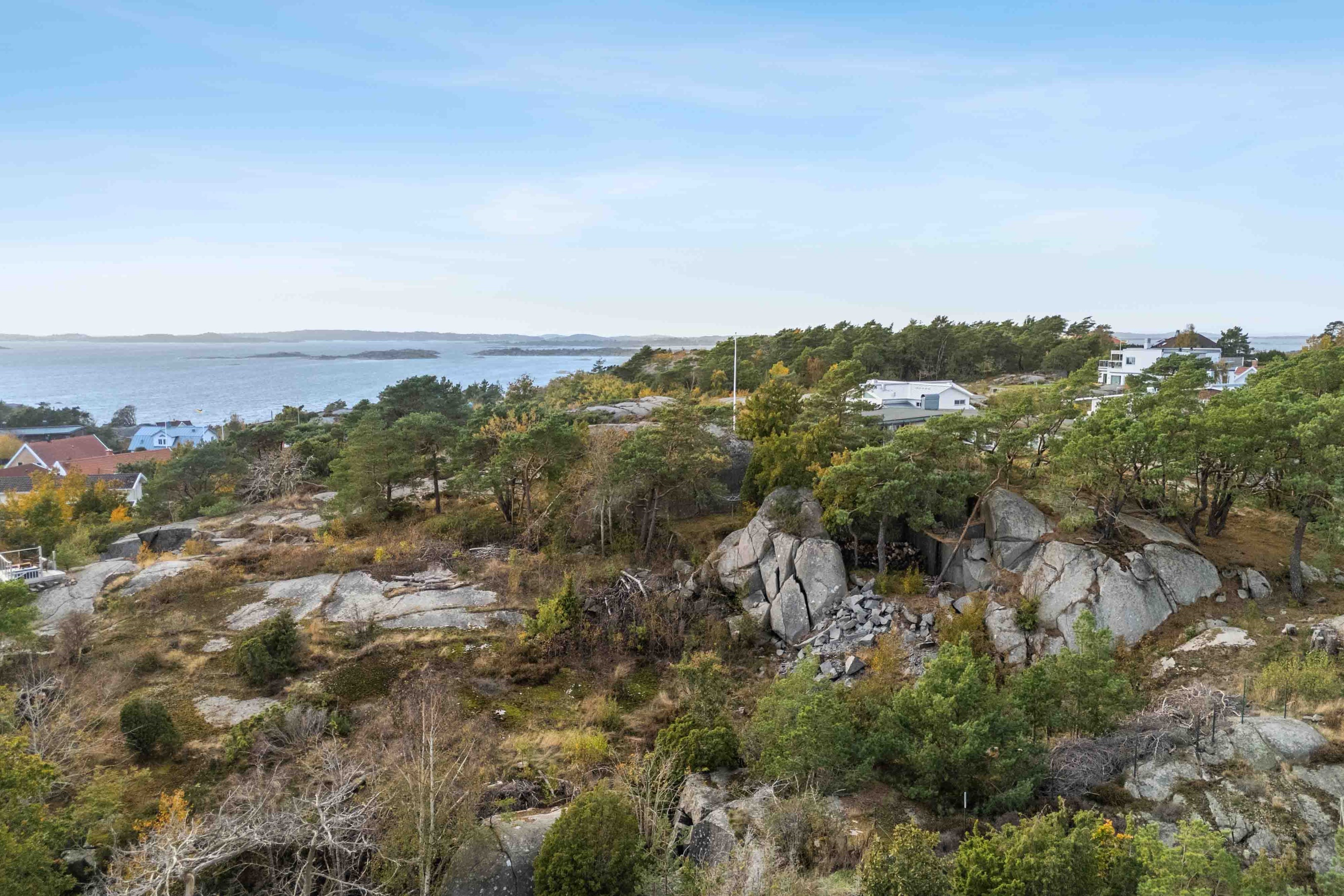 Utsikt från olika platser på tomten