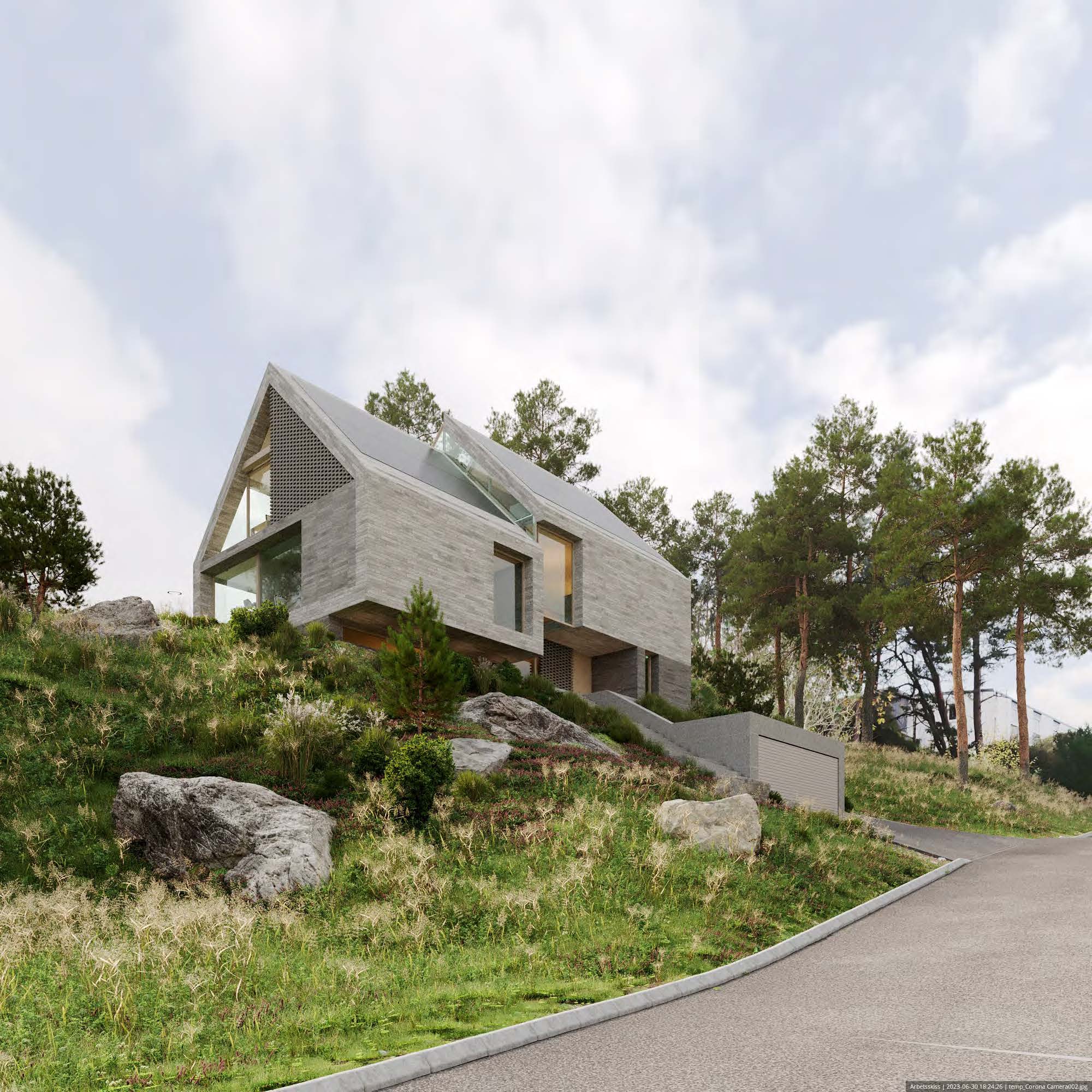 Stiligt förslag enligt detaljplanen