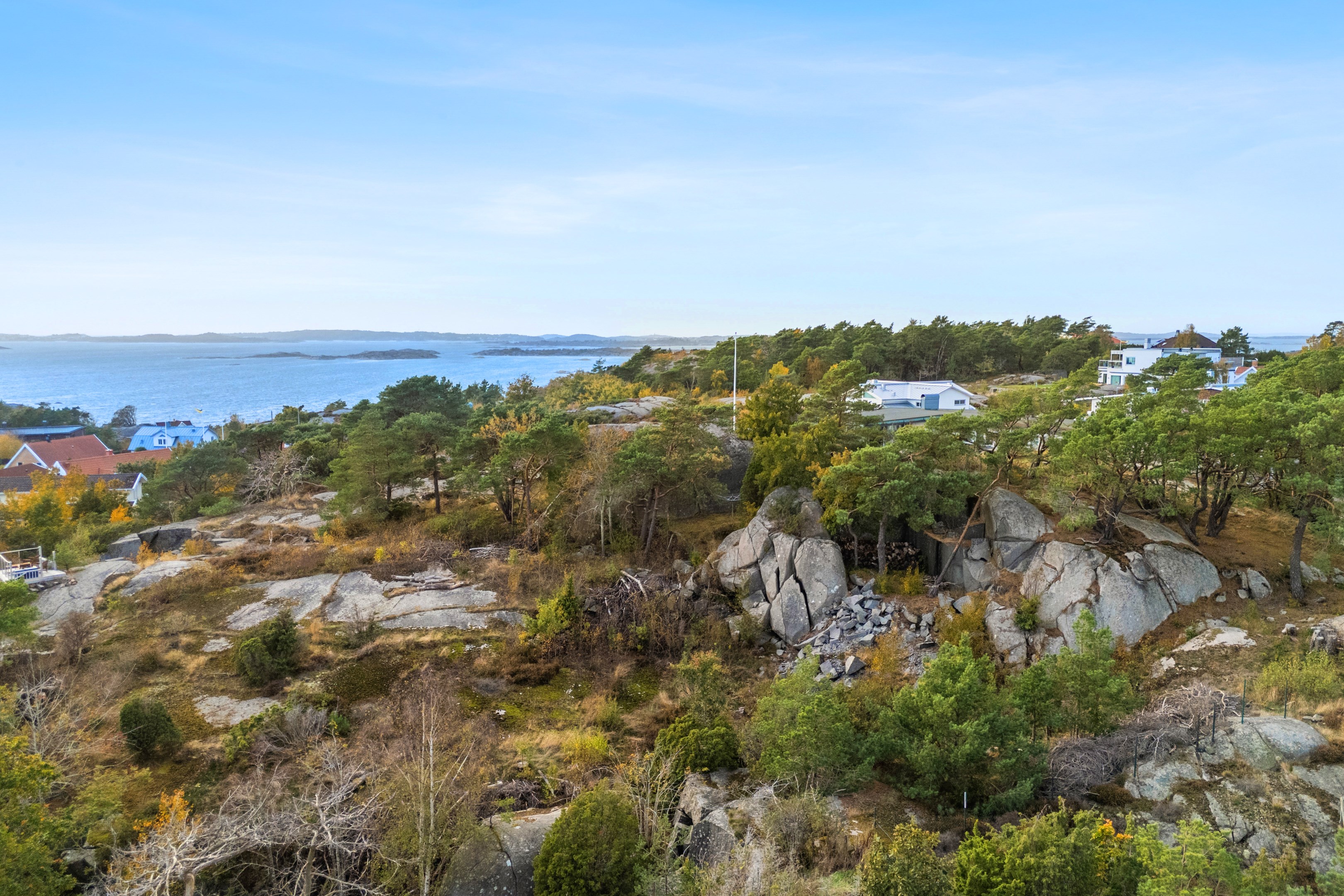 Utsikt från olika platser på tomten