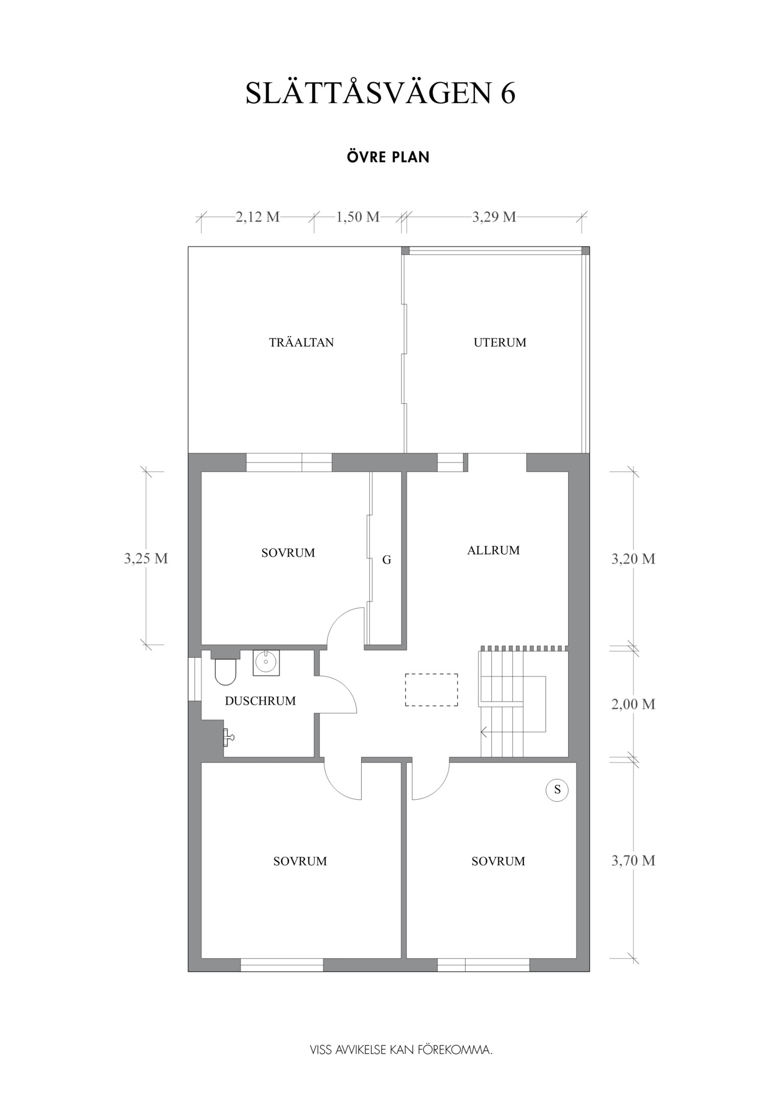 Planskiss övre plan