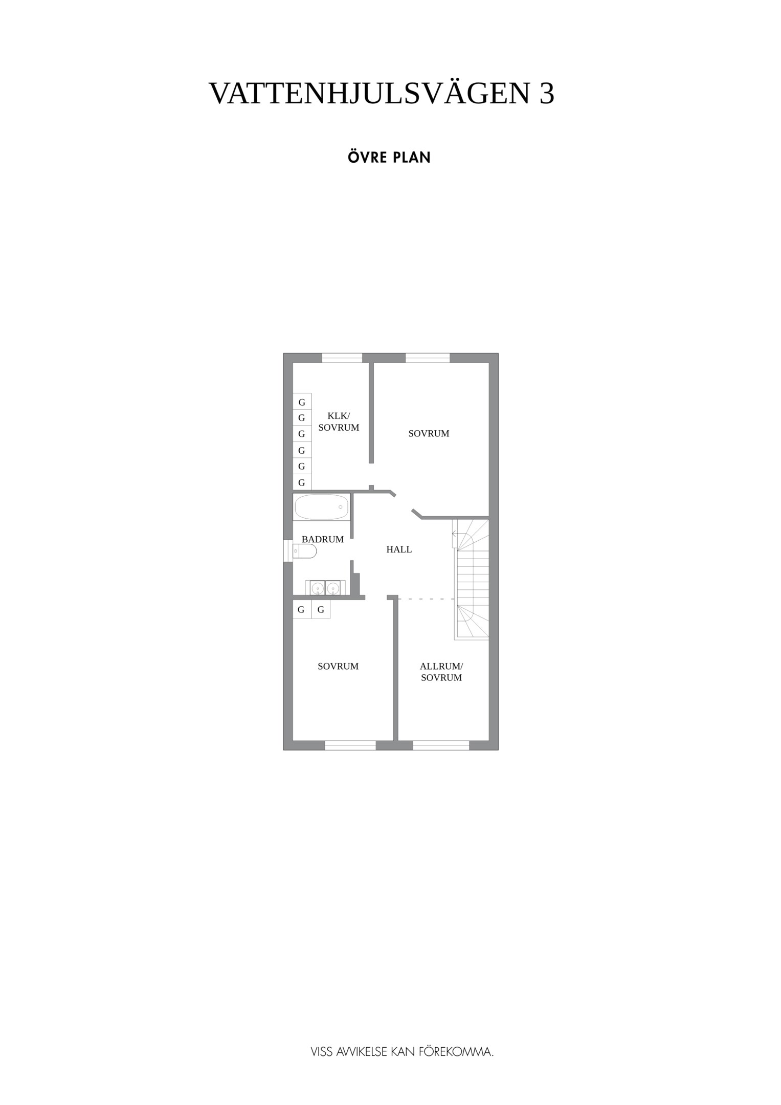 Planskiss Övre plan