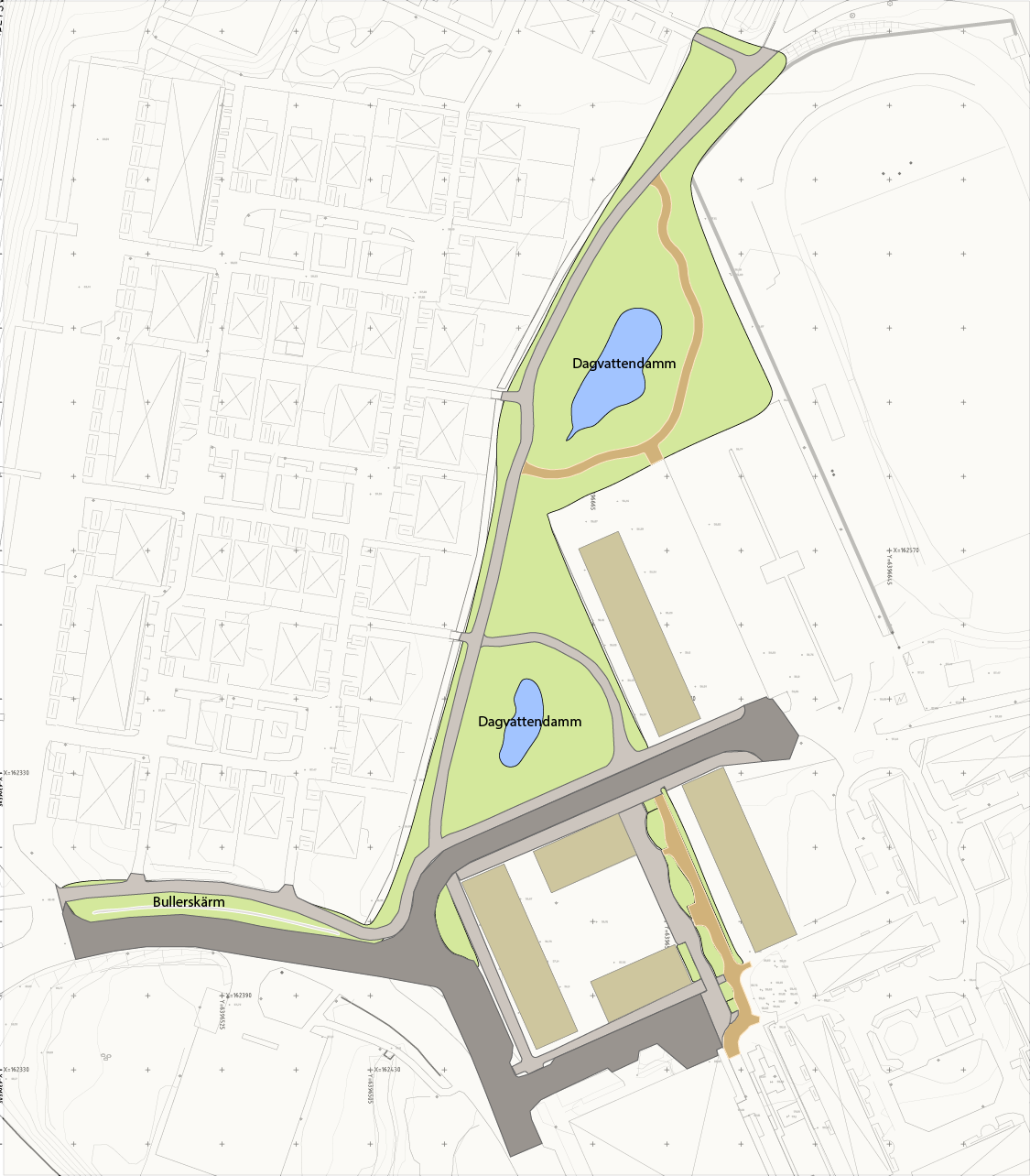 Landevi park är under uppförande och beräknas vara klart till årsskiftet