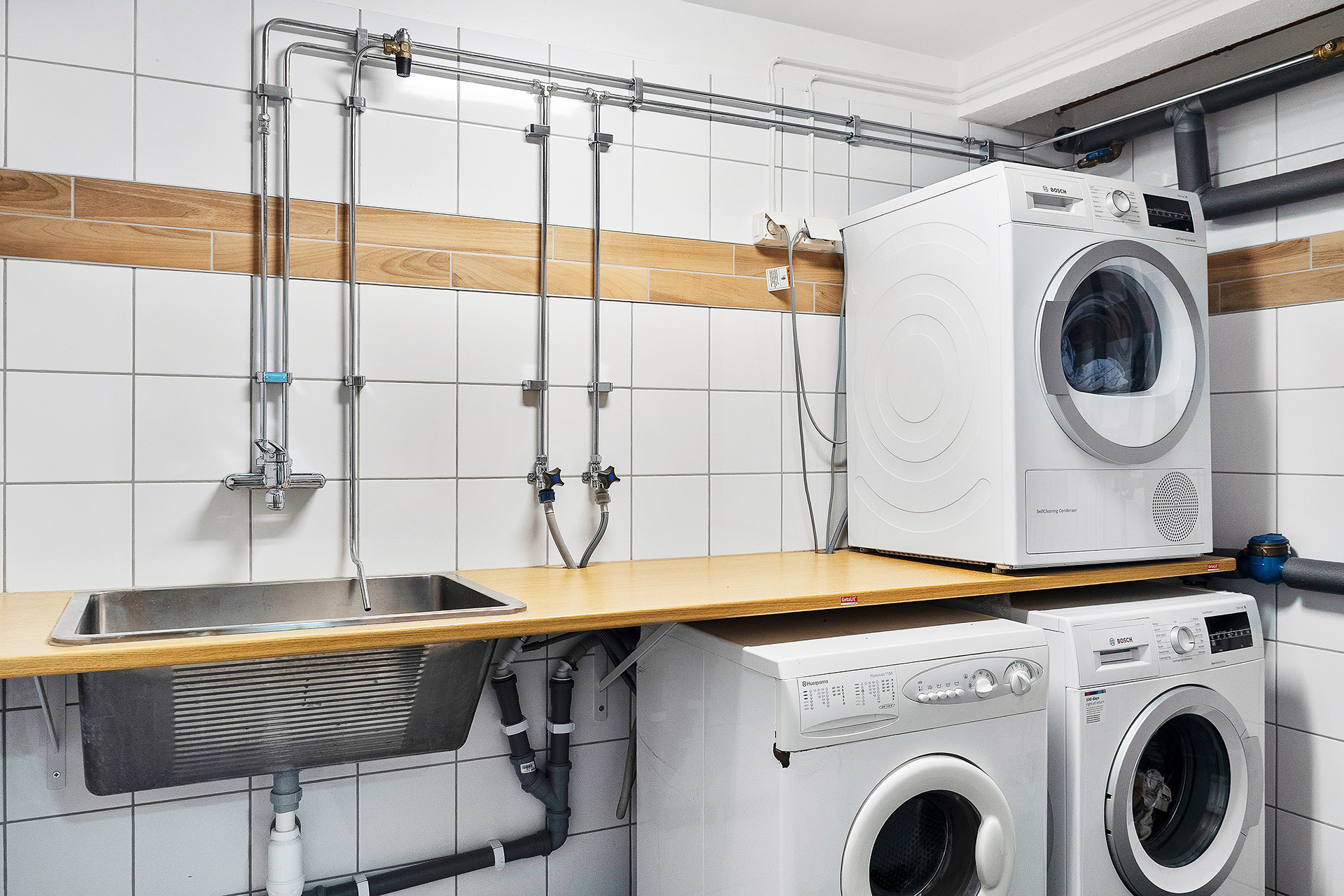 Tvättstuga i källaren