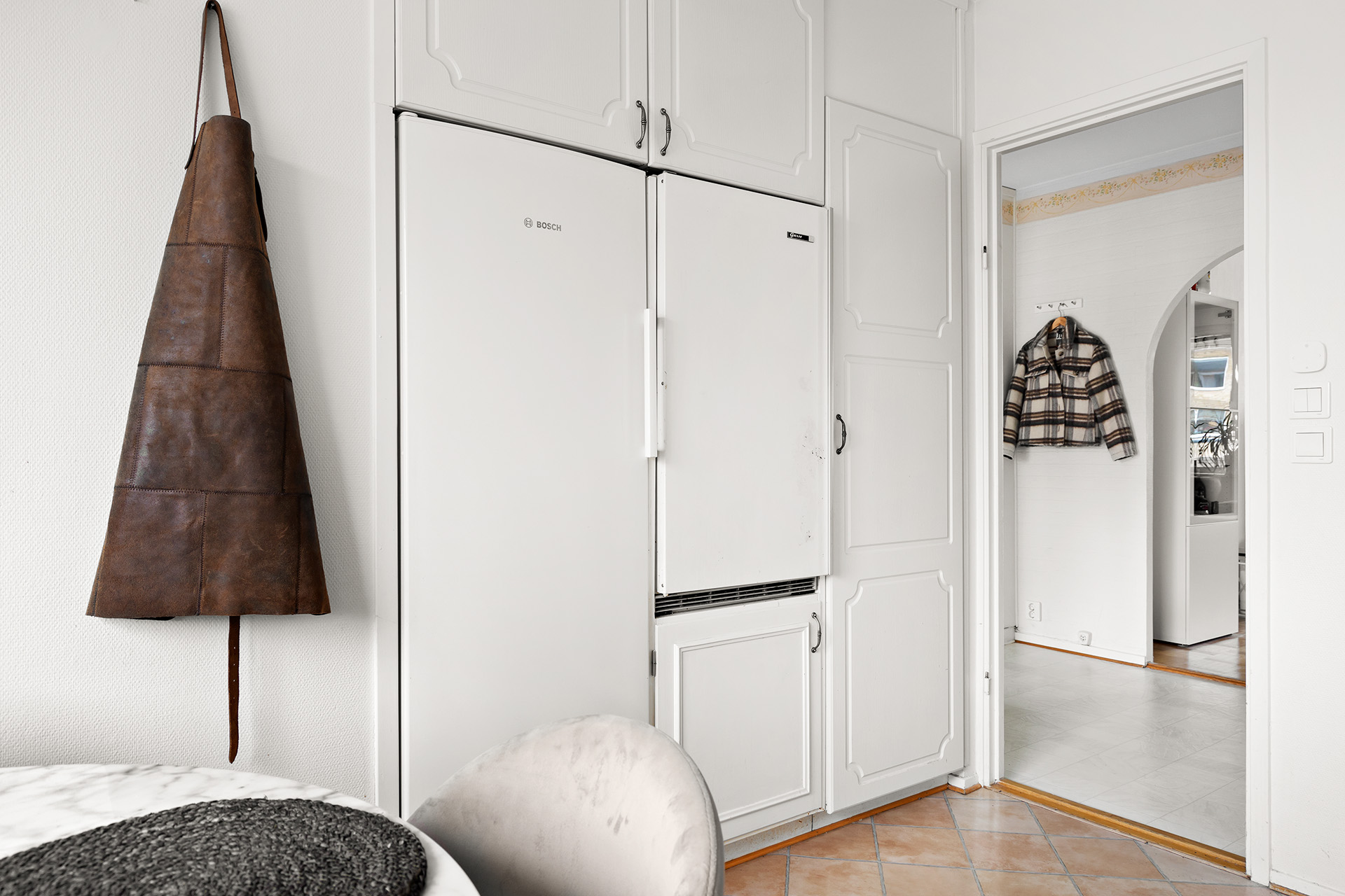 Infällda frys och kyl