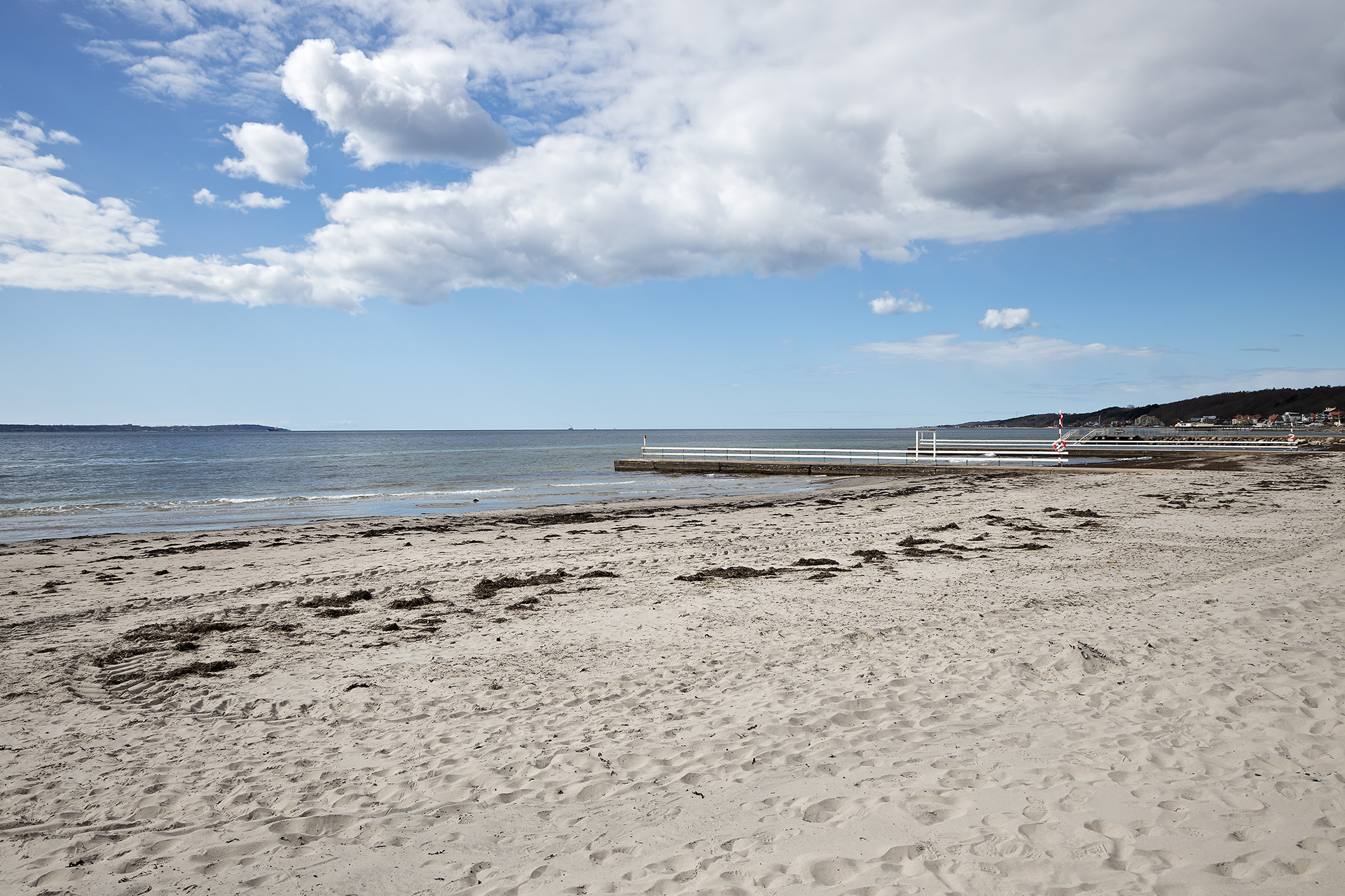 Badet ett par minuter bort