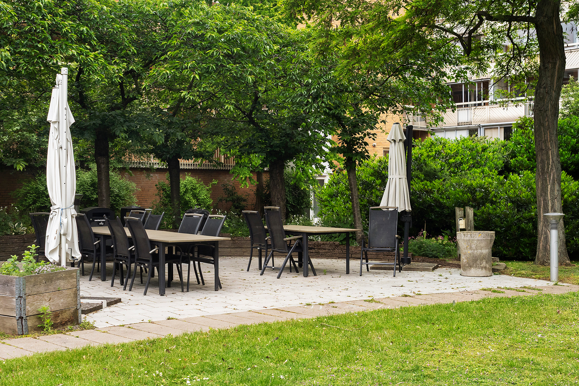 Vill du grilla och sitta ute så finns möjligheten