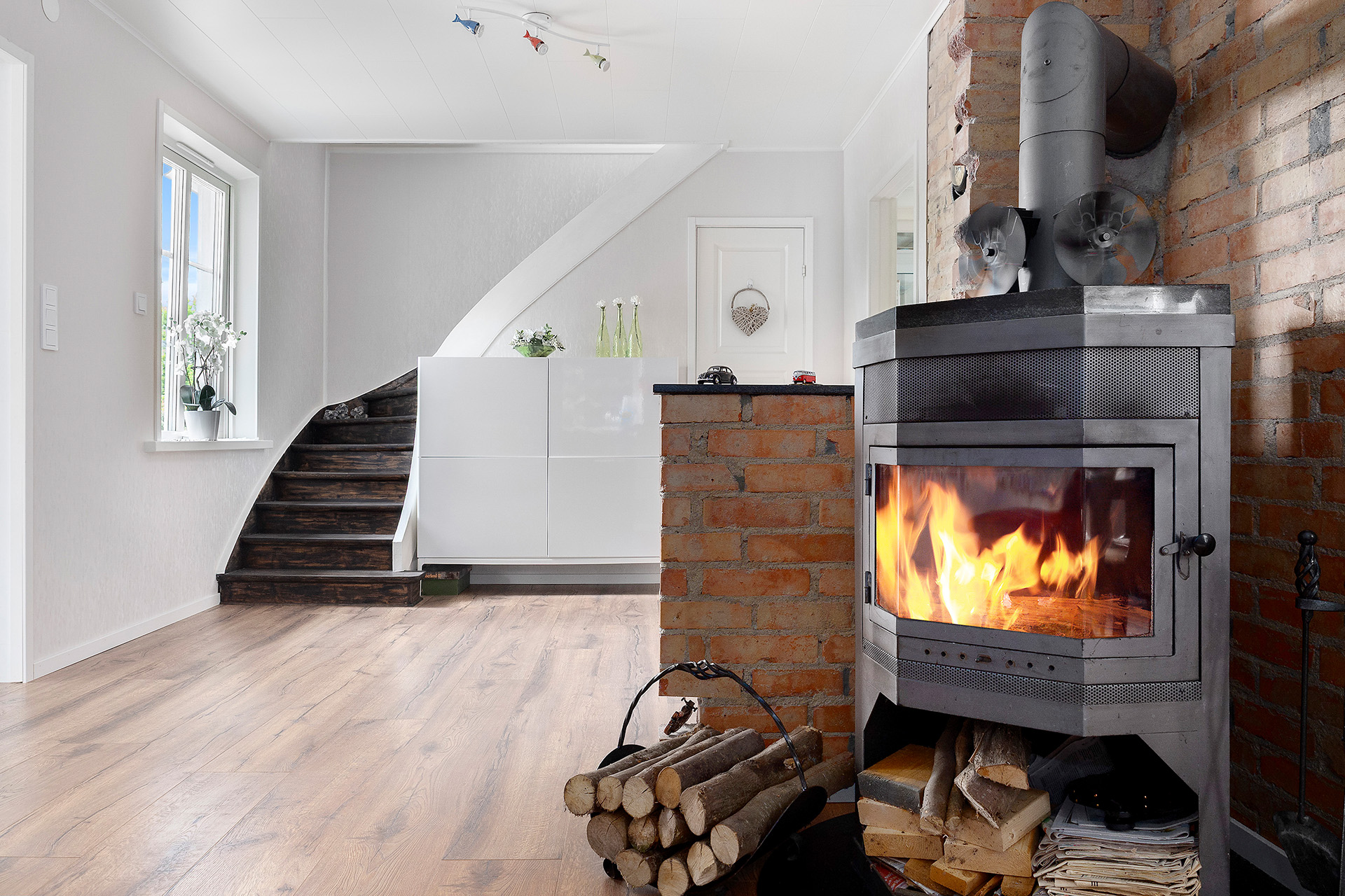 Trevlig att kunna sätta på en brasa