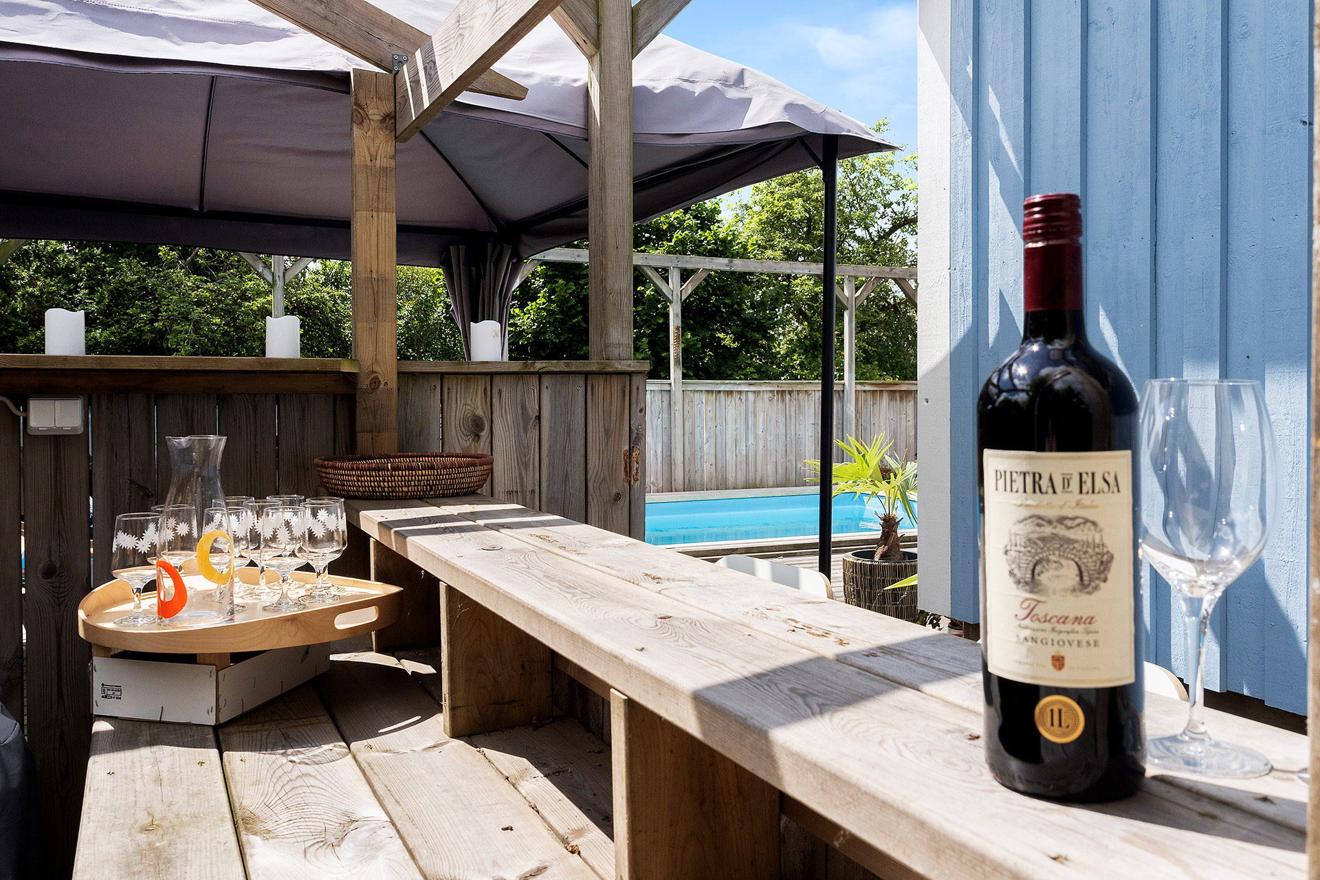 Egen bar finns i trädgården