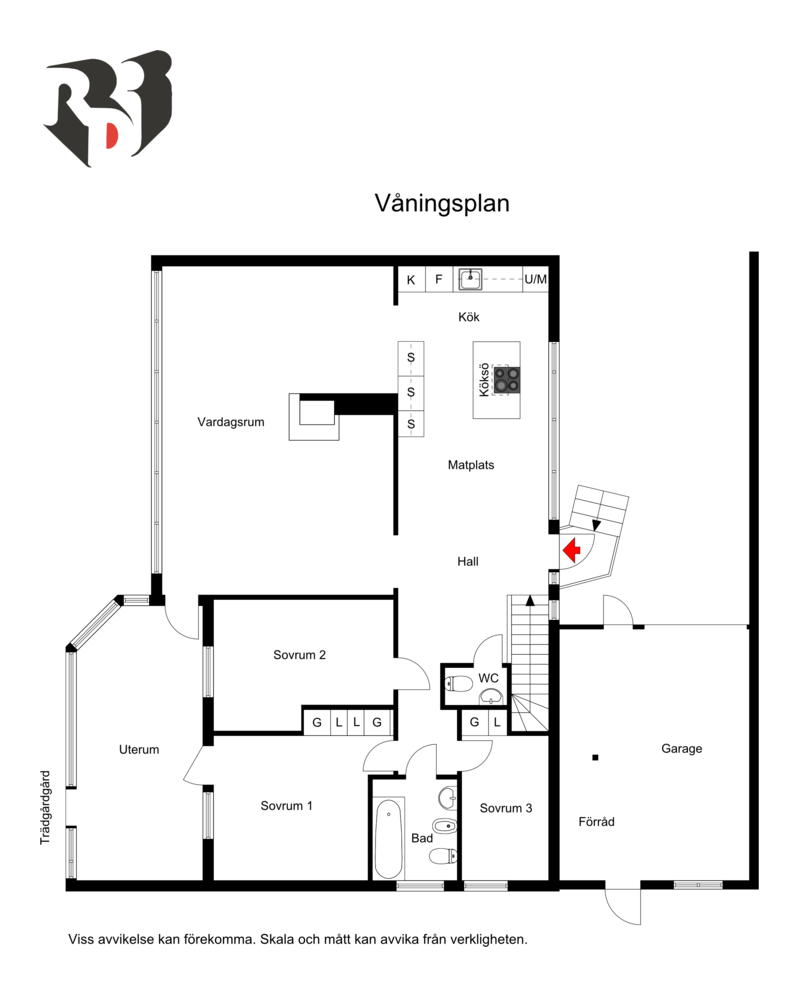 Planlösning entréplan