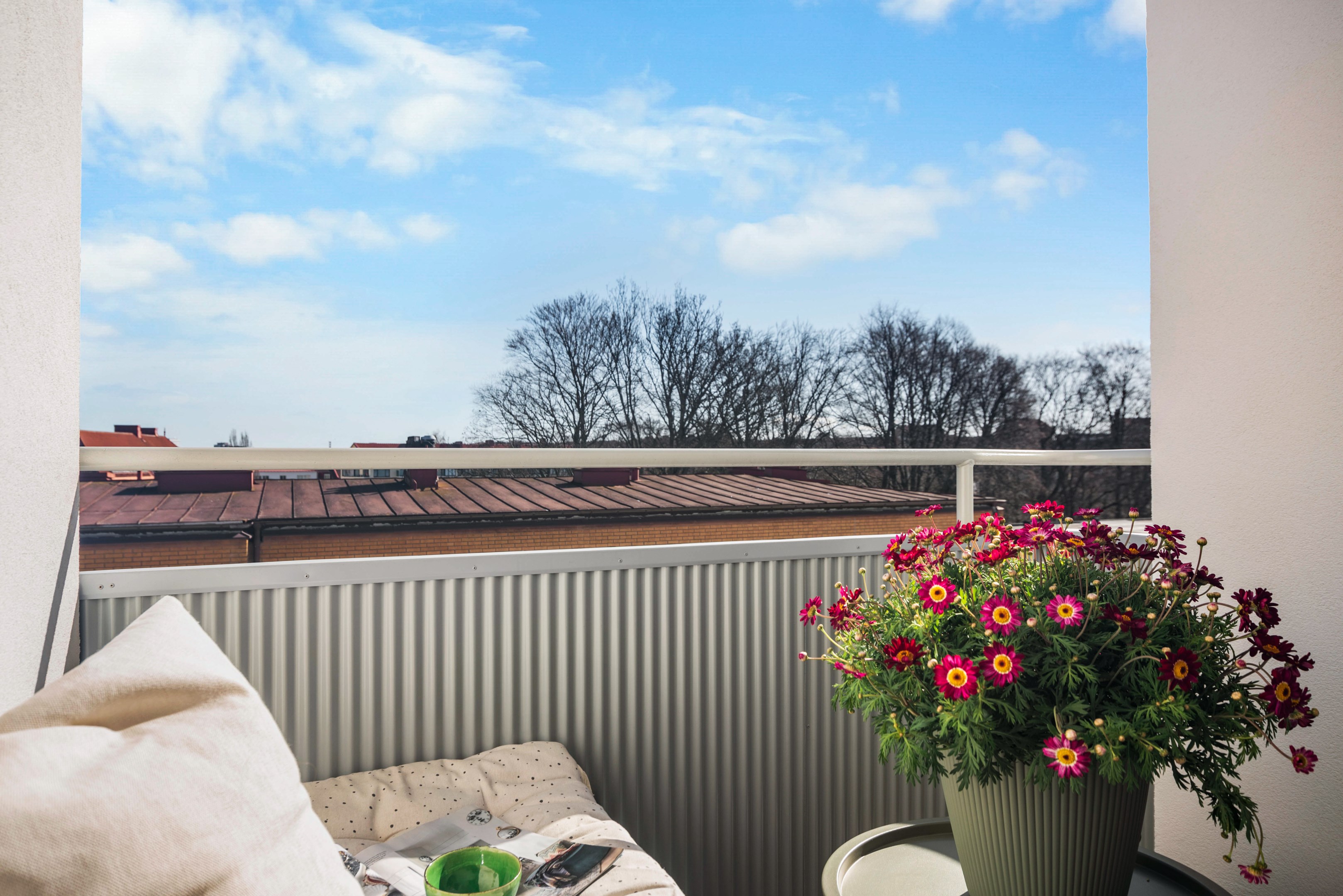 Härligt att kunna öppna upp och sitta ute