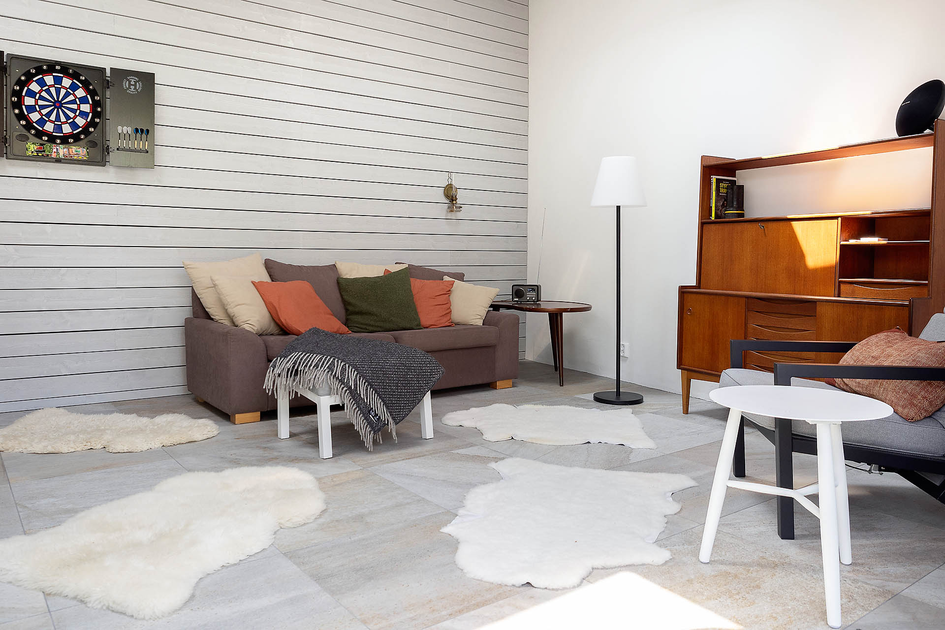 Attefalls hus med luft/luft och förberett för kök