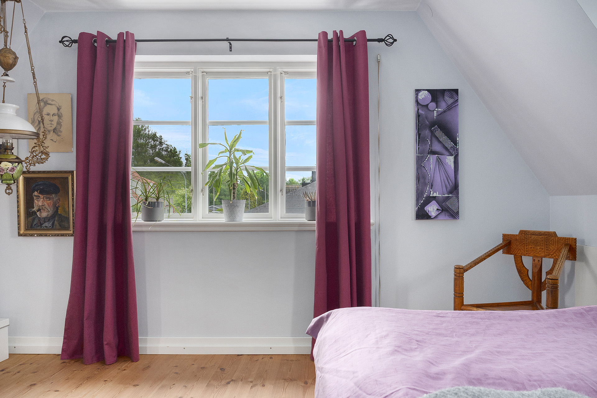 Stort härligt sovrum på våning 2