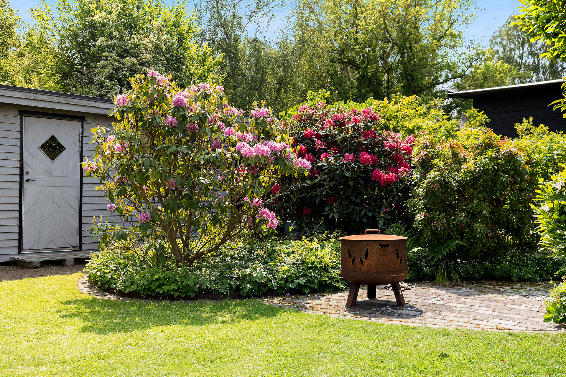 En trädgård som hela tiden har en blomning