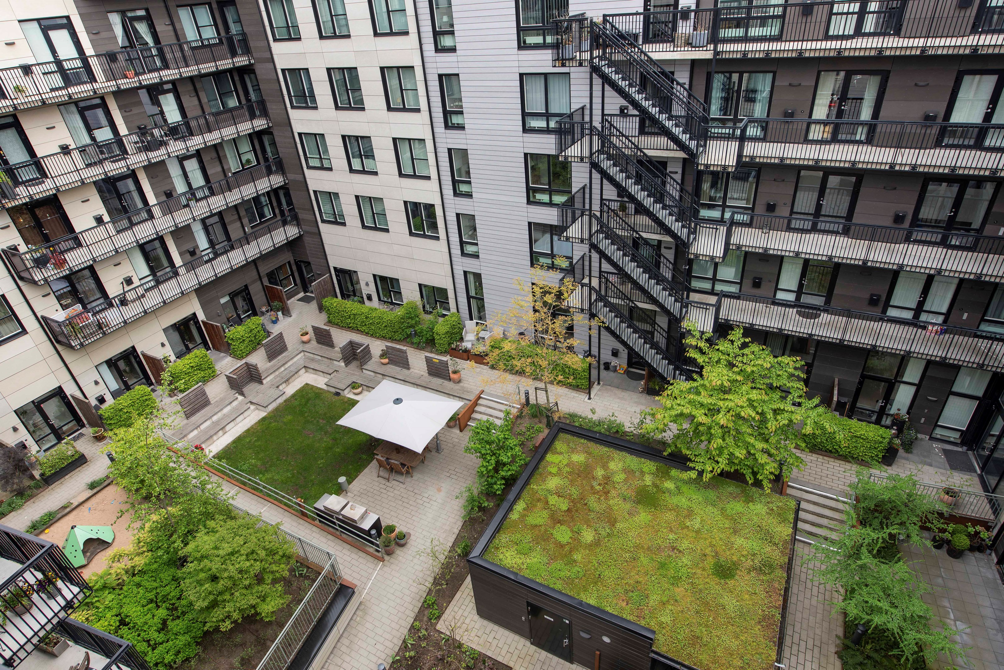 Häftigt område mitt i stan