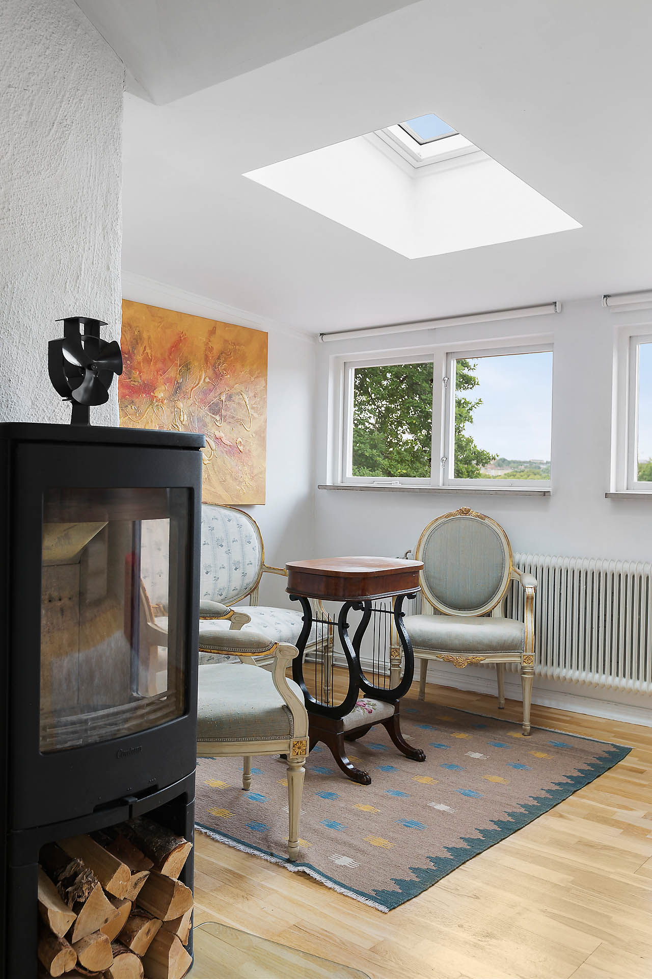 Härligt ljus från takfönster