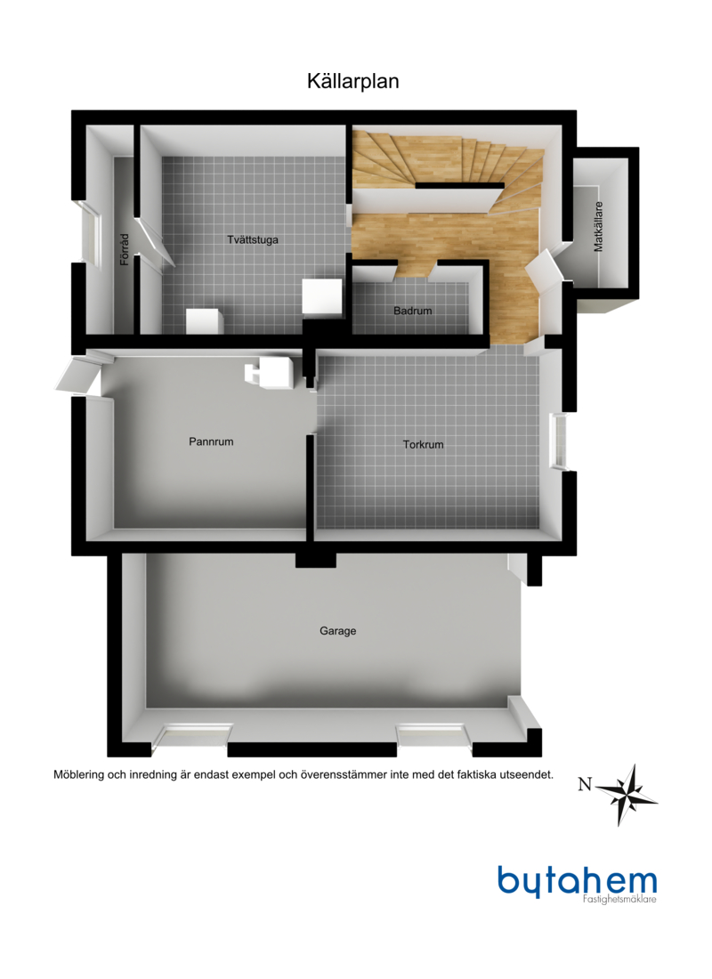 Källarplan 3D