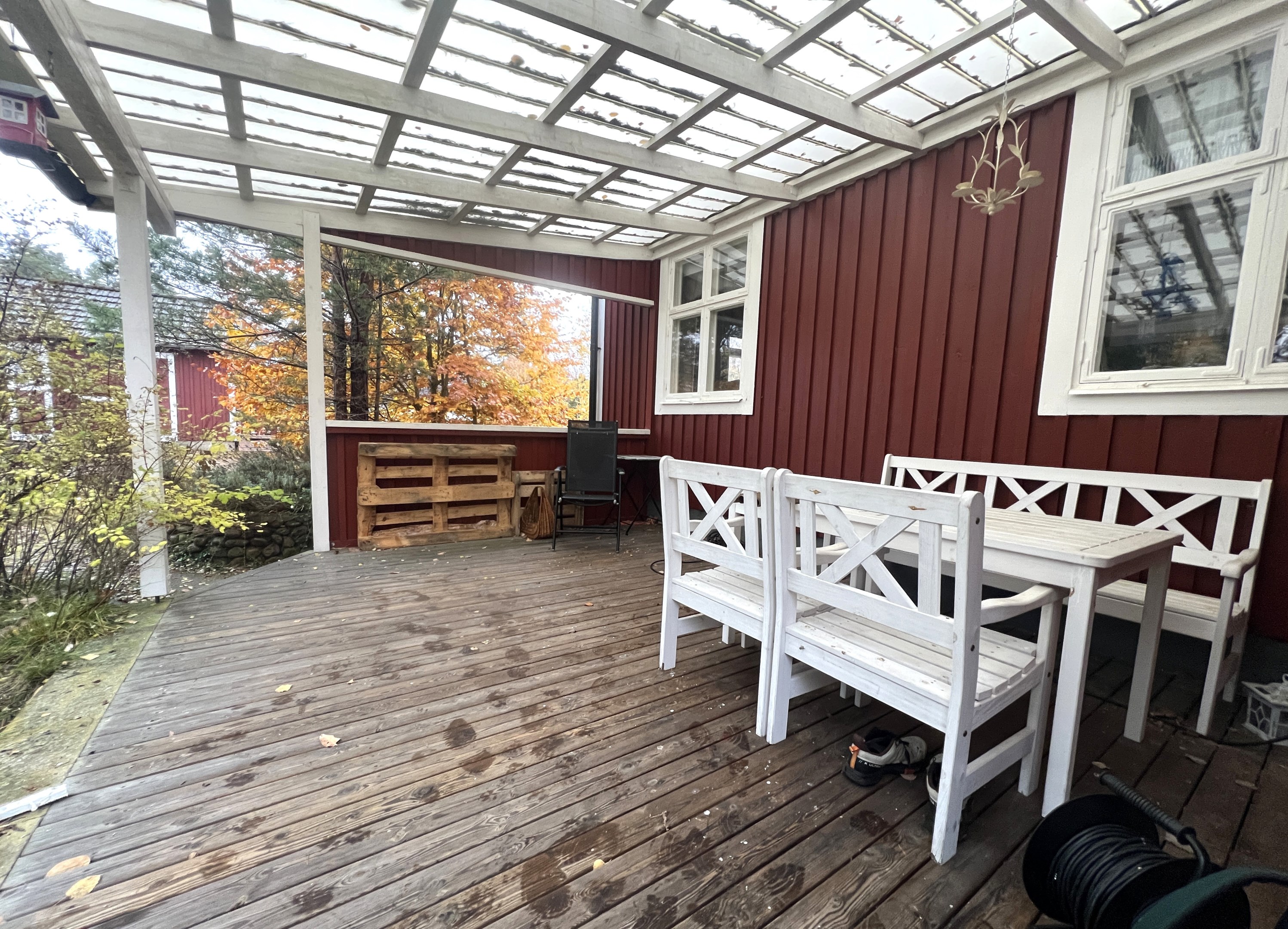 och trevlig uteplats