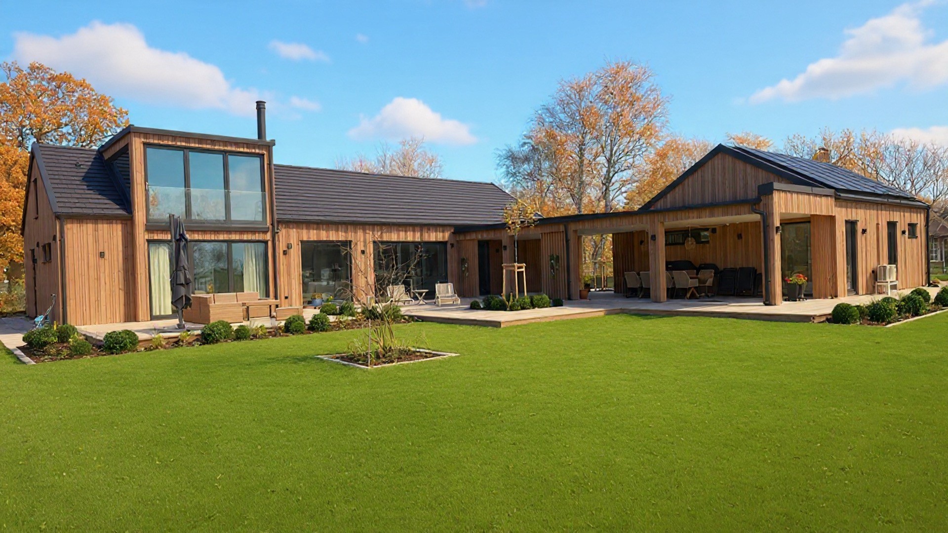 Nybyggnation på grannfastigheten