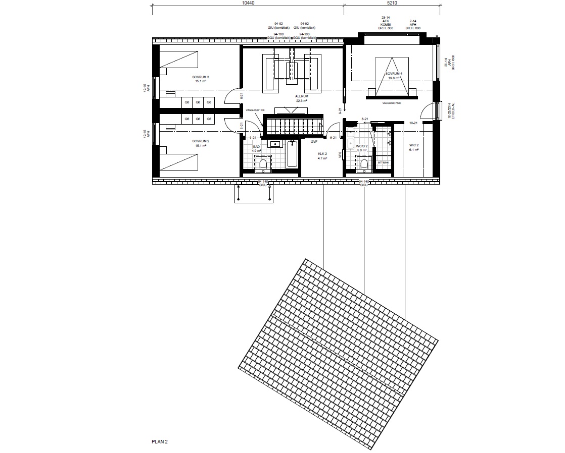Planritning - Ovanplan