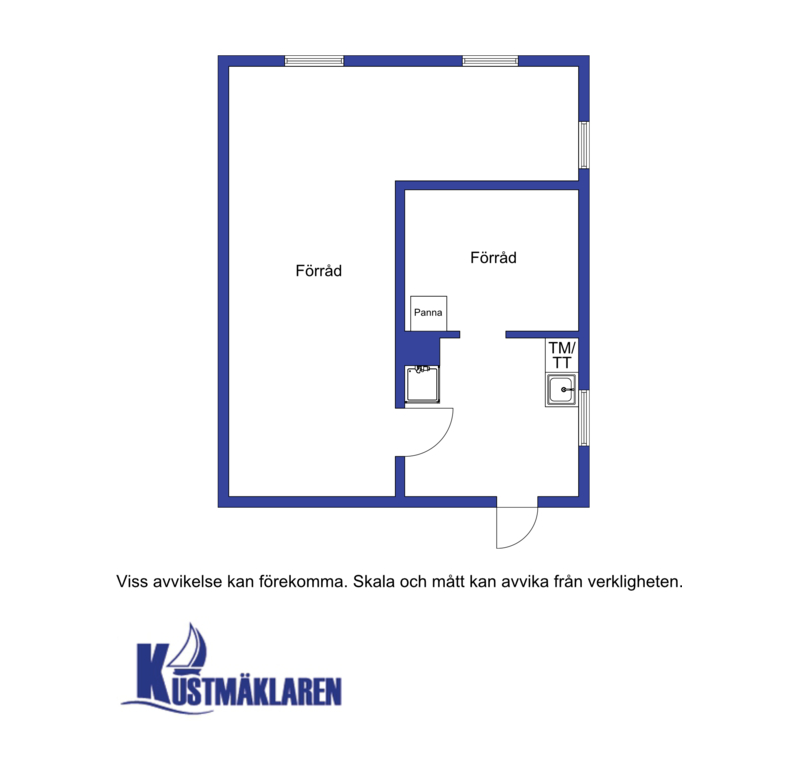 Planritning - Förrådsbyggnad