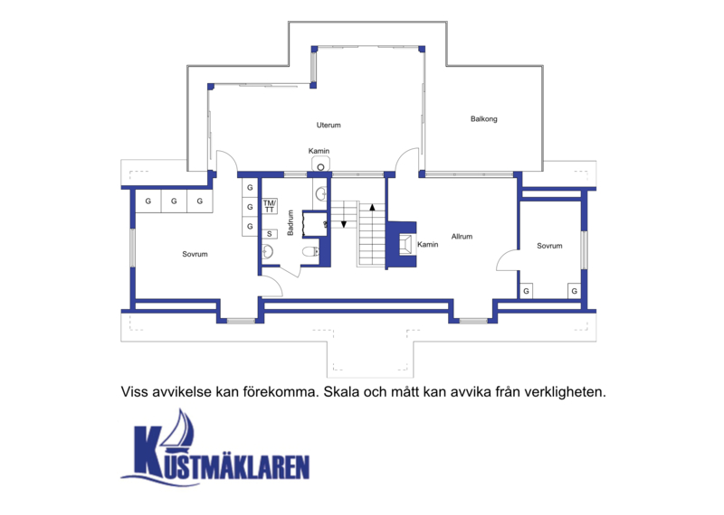 Planritning - Ovanvåning