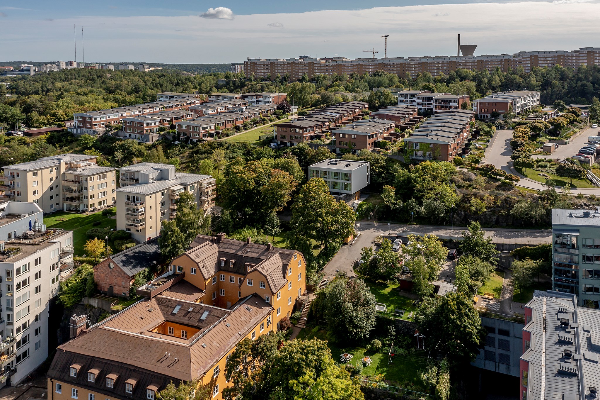 Lägenhetshotellet har bra läge
