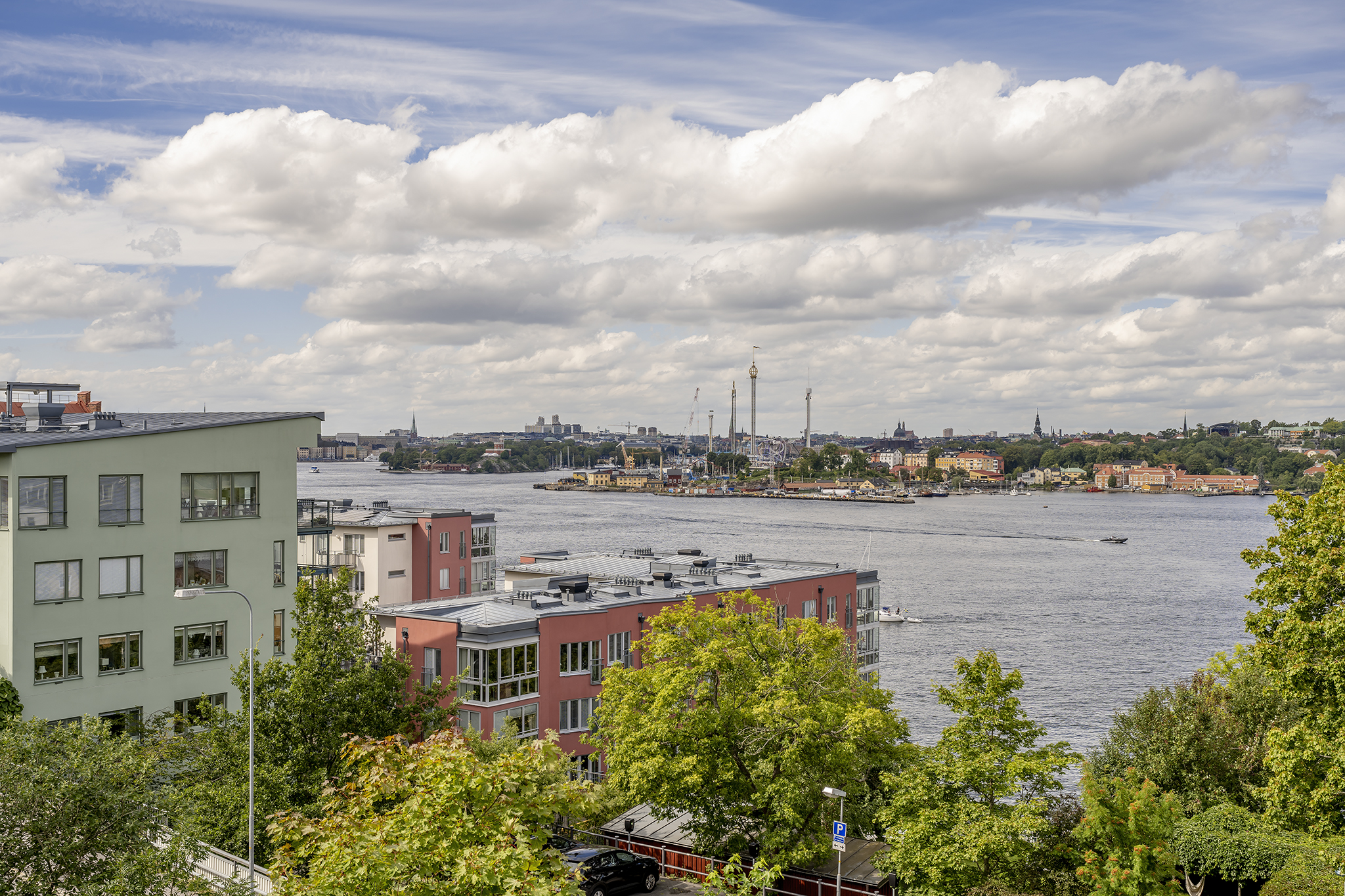 Vy över inloppet mot Stockholms City