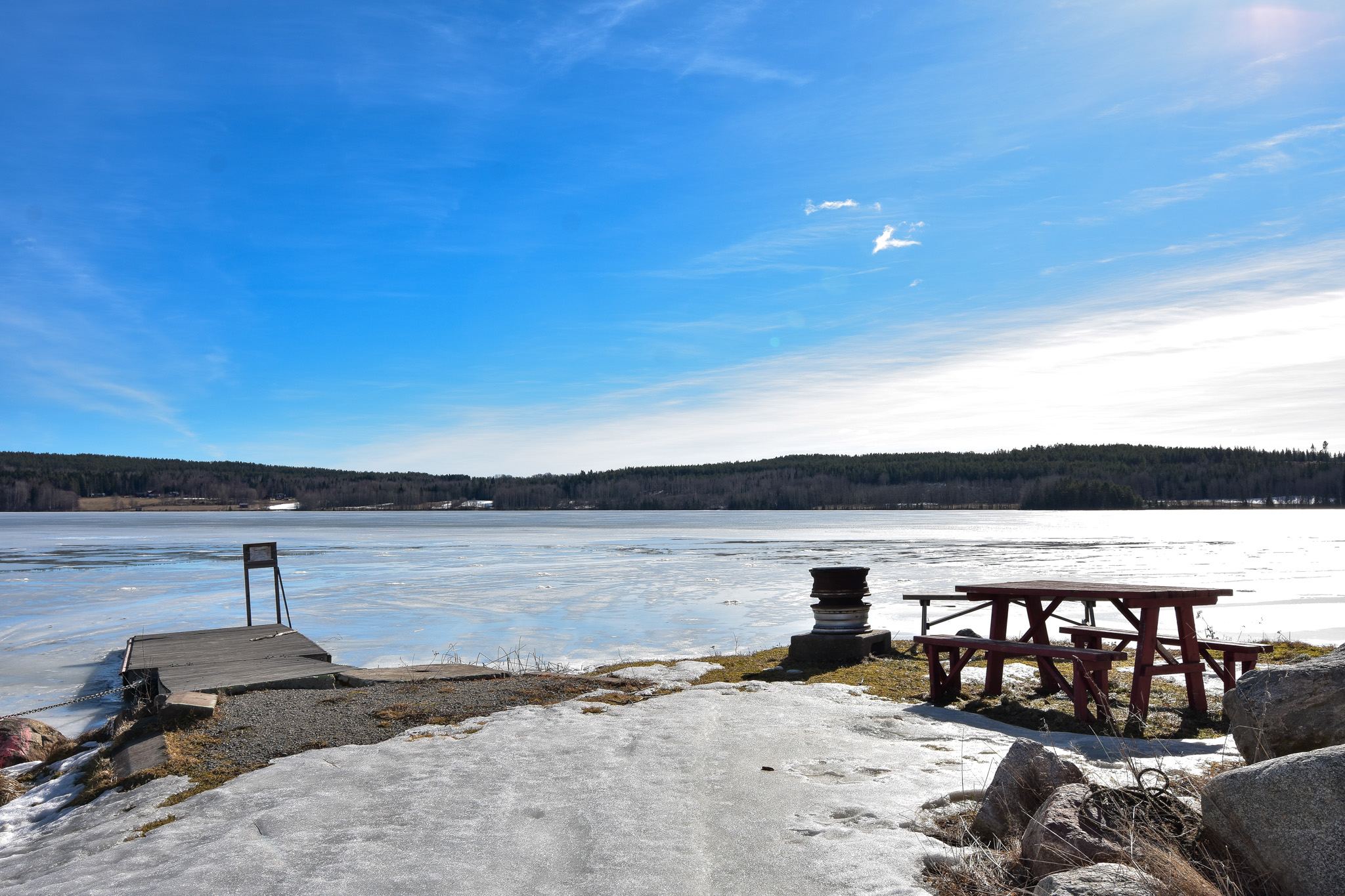 Iläggningsplats för båtar vid Bergviken