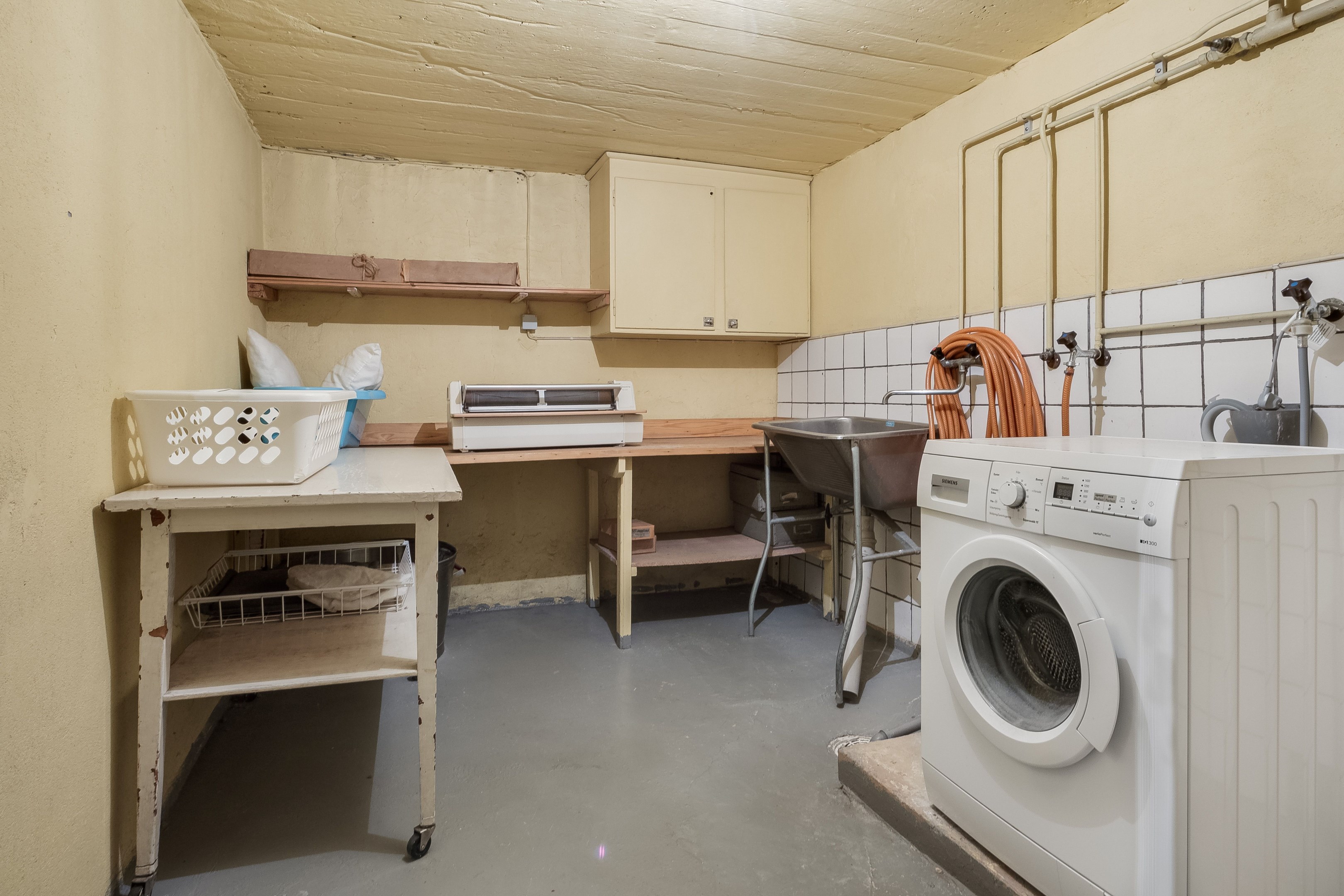 Tvättavdelning, källarplan