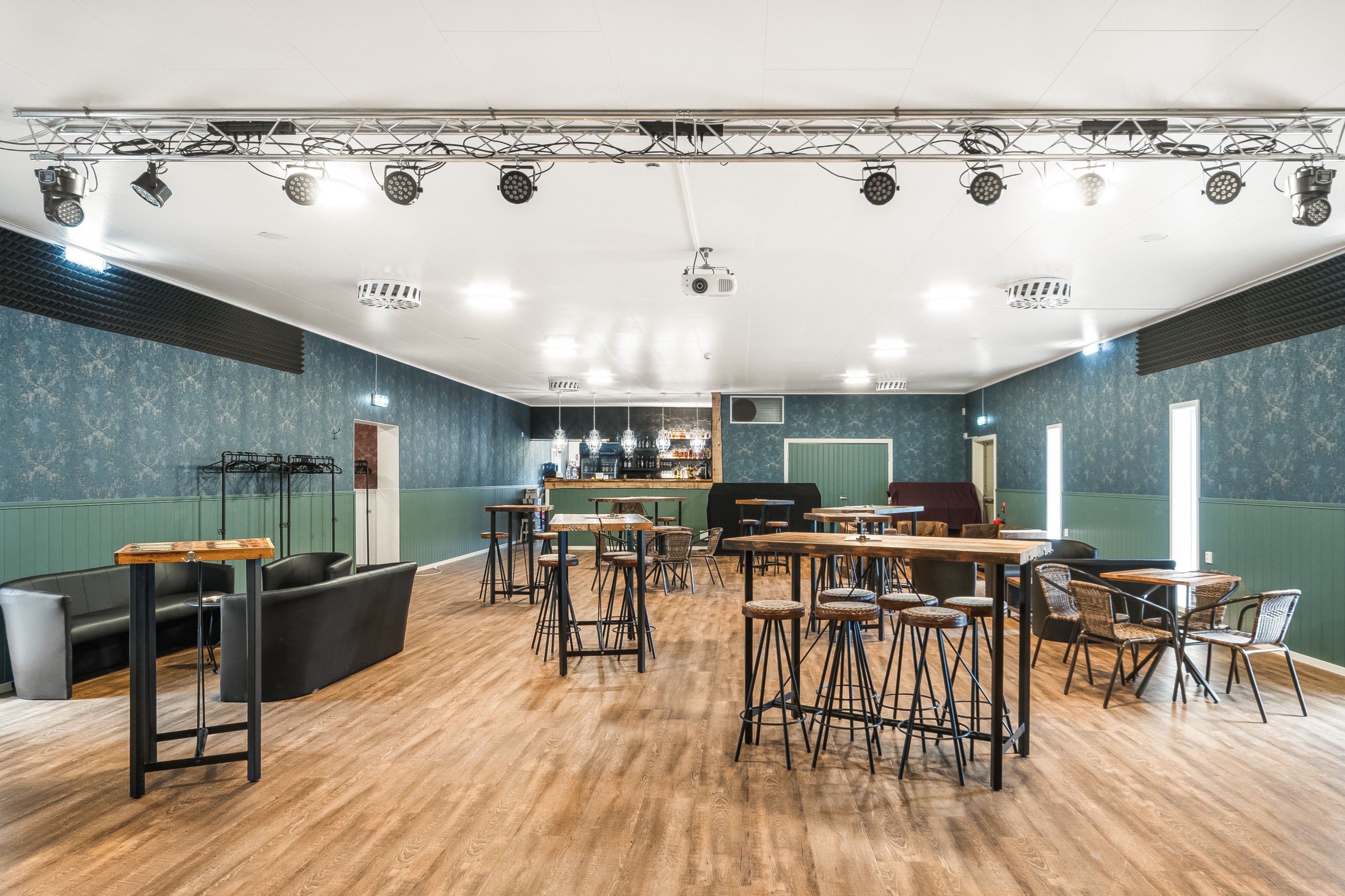 Festlokal i nya byggnaden
