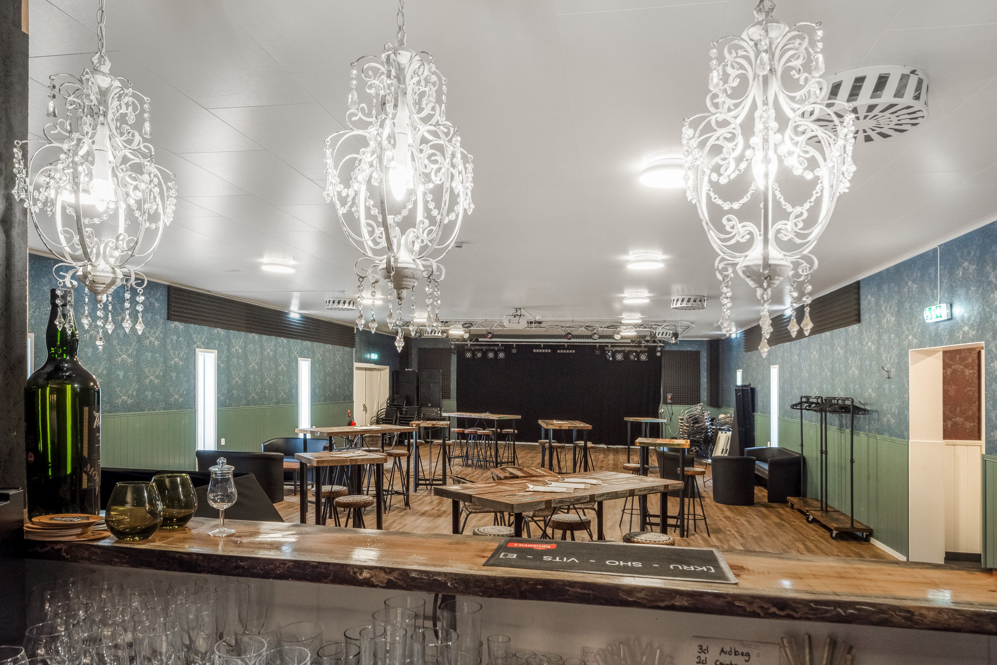 Festlokal i nya byggnaden