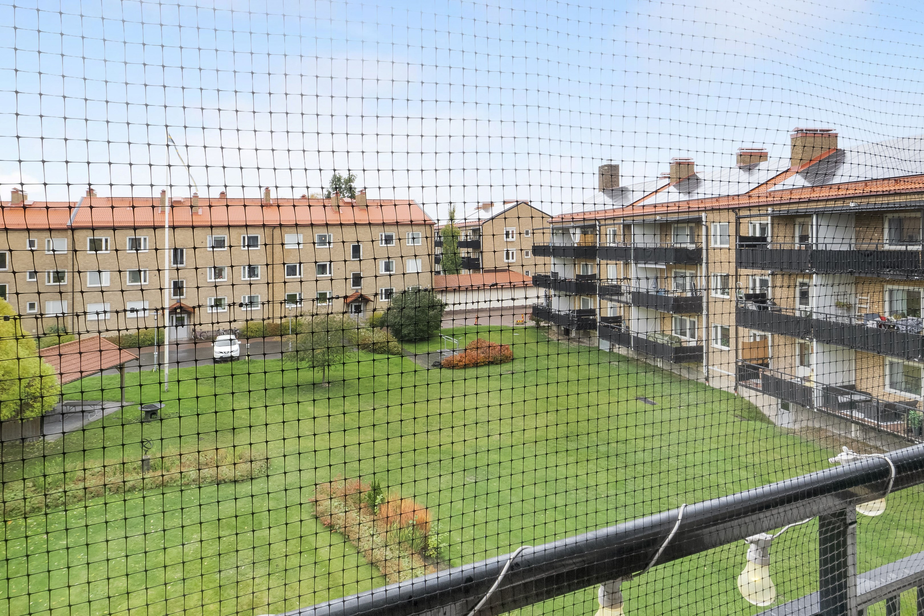 Balkong mot innergård