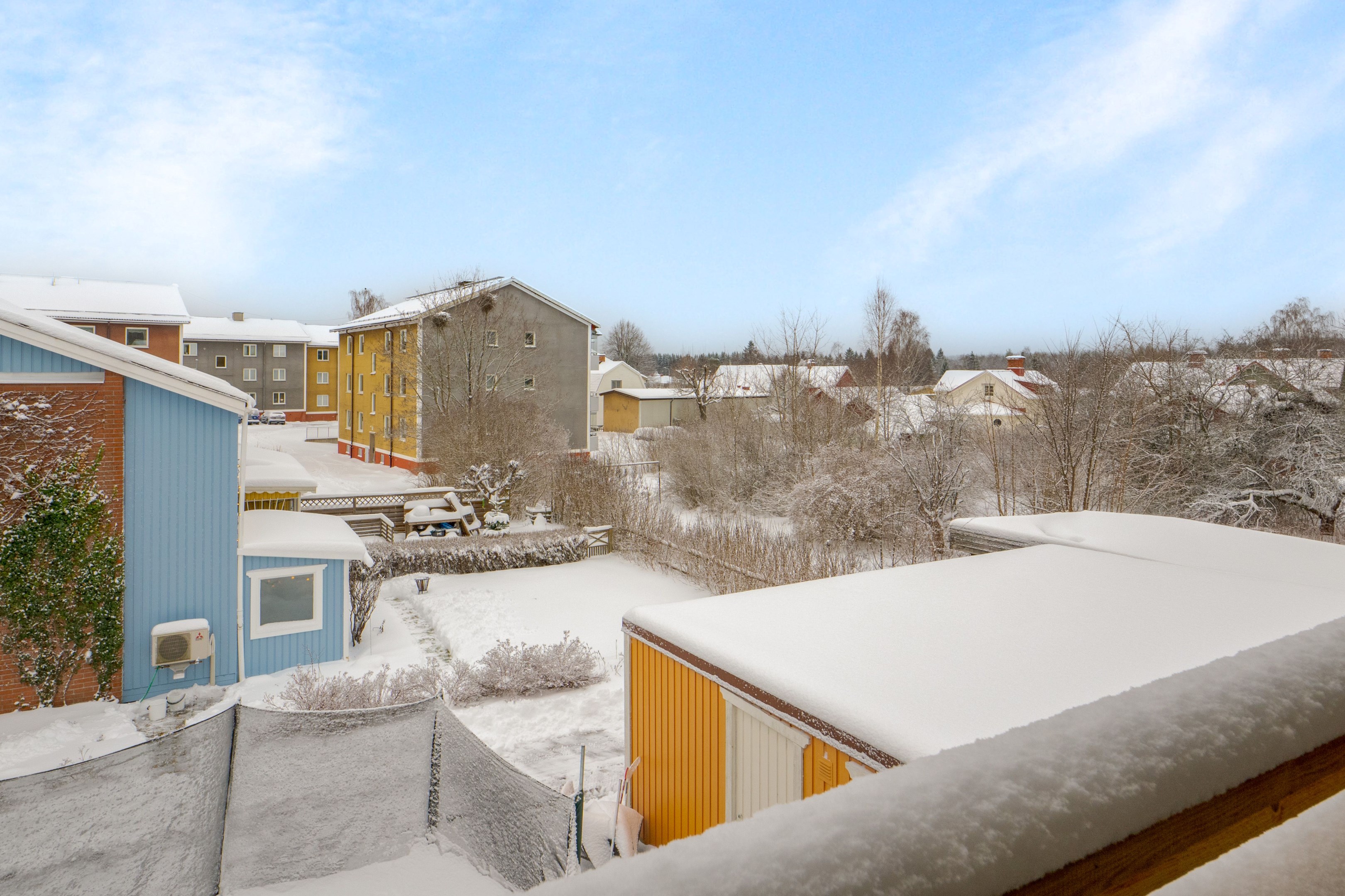 Balkong på baksidan