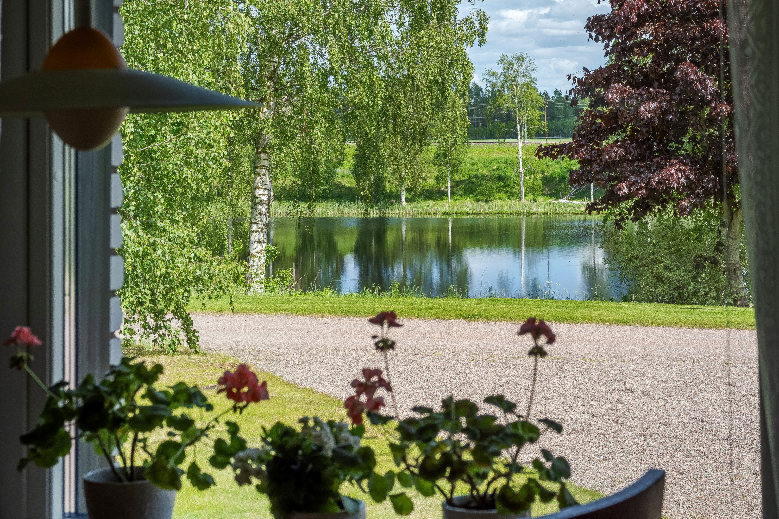 Utsikt på framsidan från köket