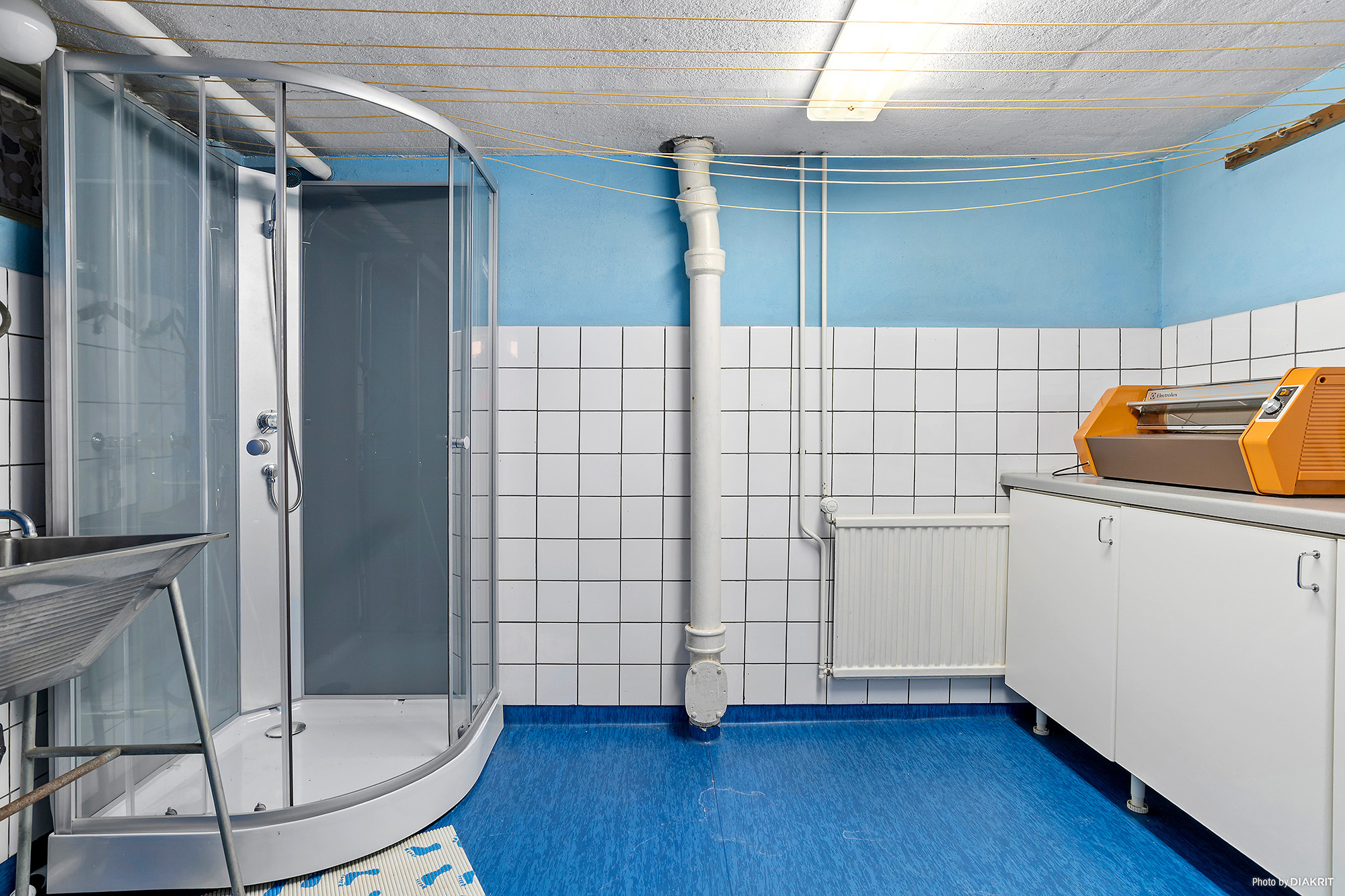 Tvättstuga med dusch