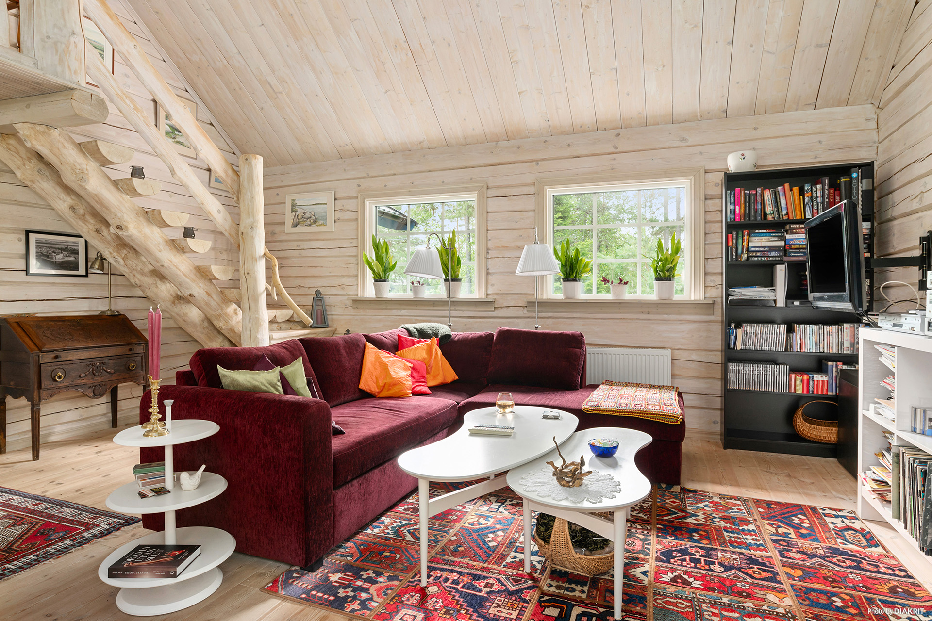 Storstuga i ljusa färger