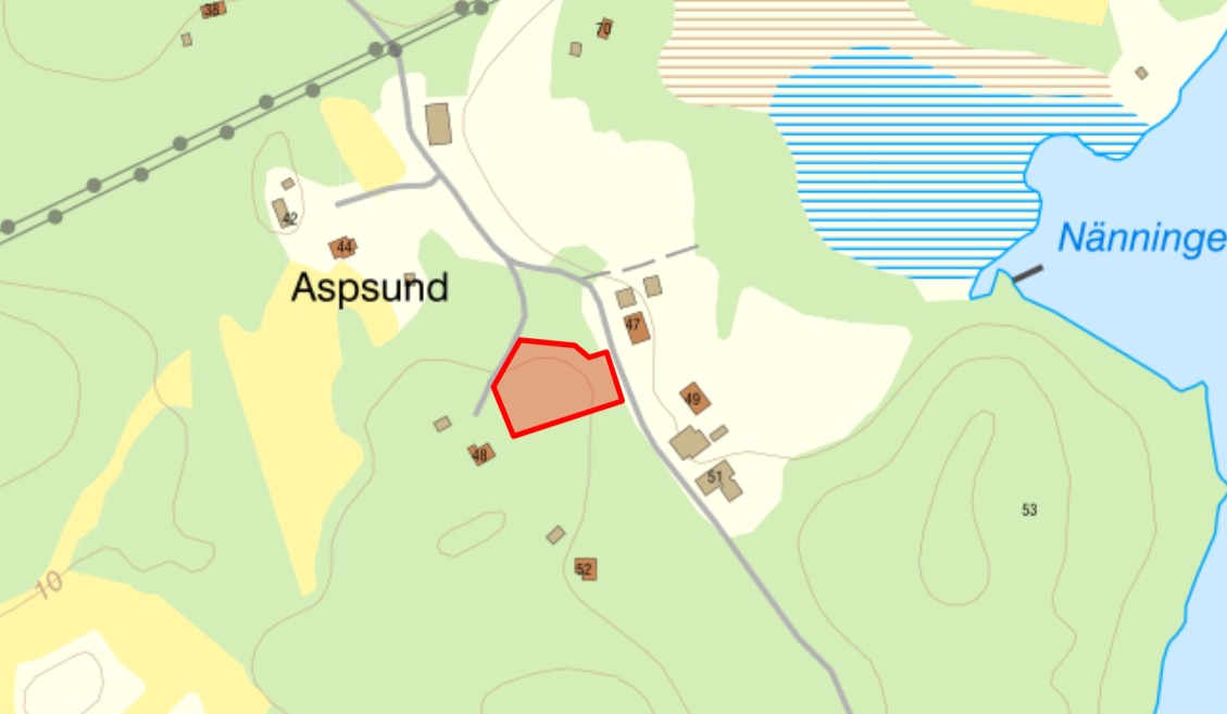 Näningevik 50B Karta