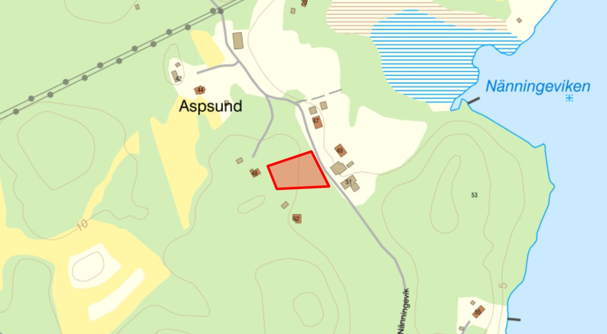 Näningevik 50A Karta