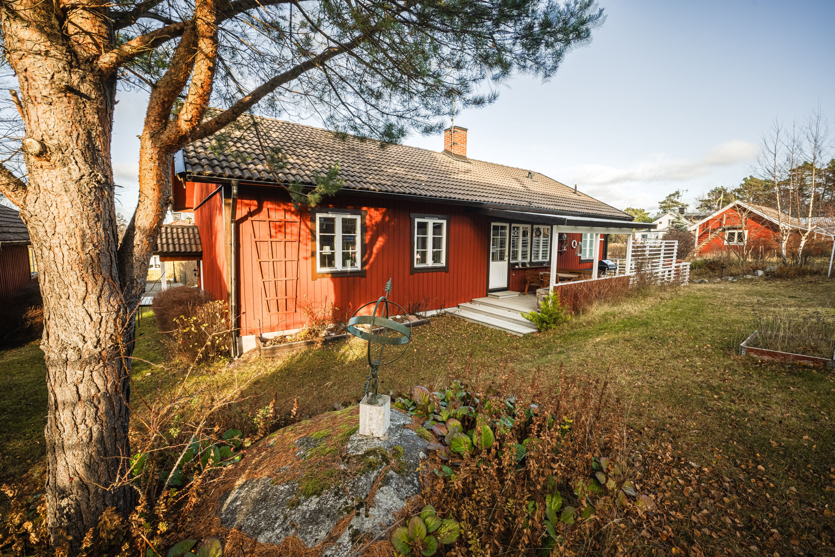 Ett fint enplanshus med uteplats