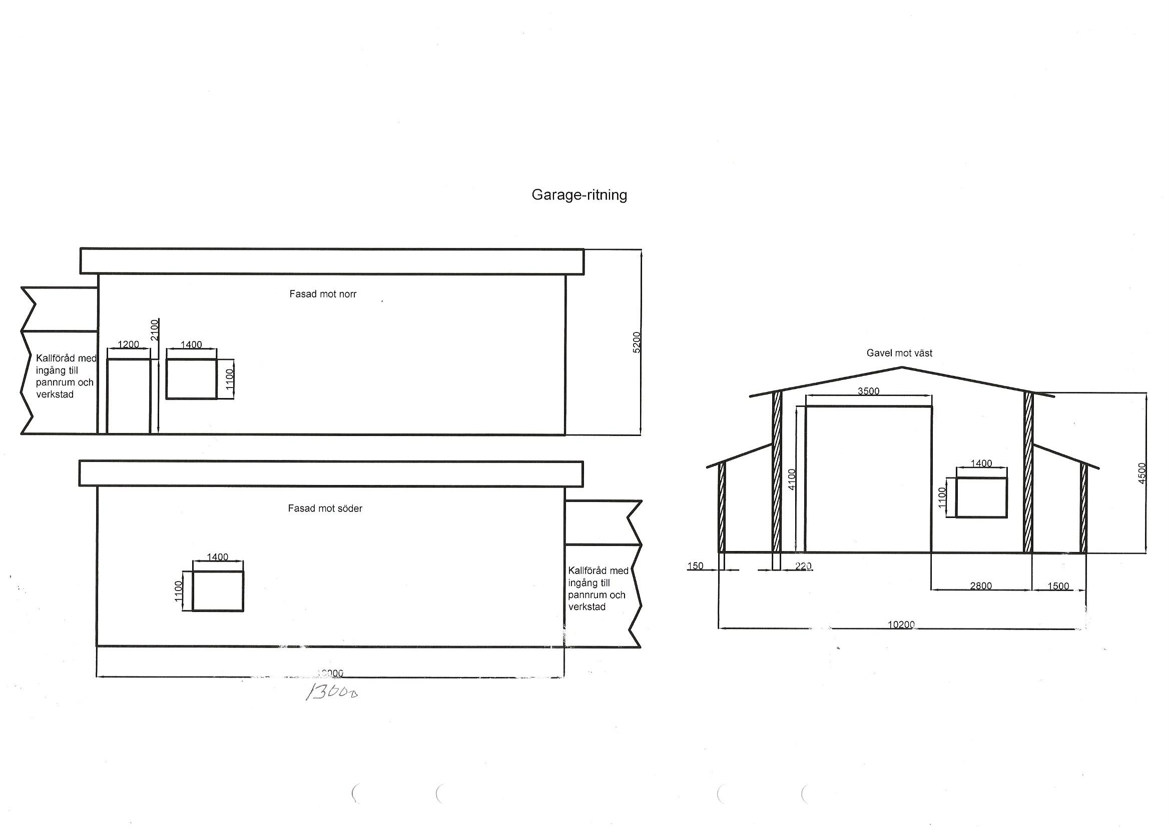 Ritning garage