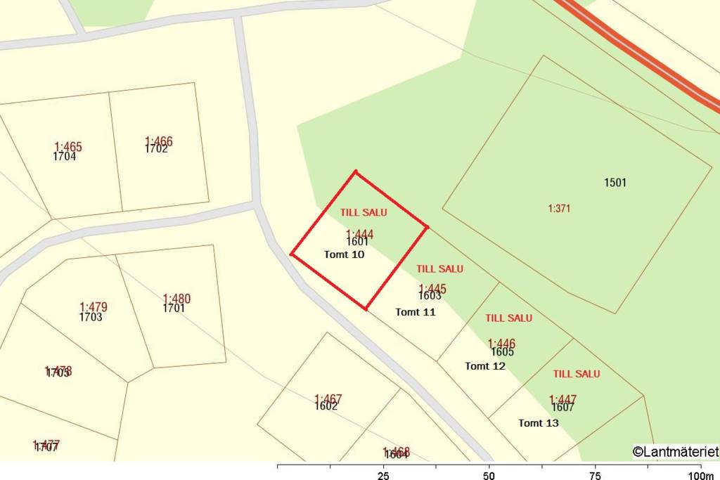 Lågupplöst Fastighetskarta