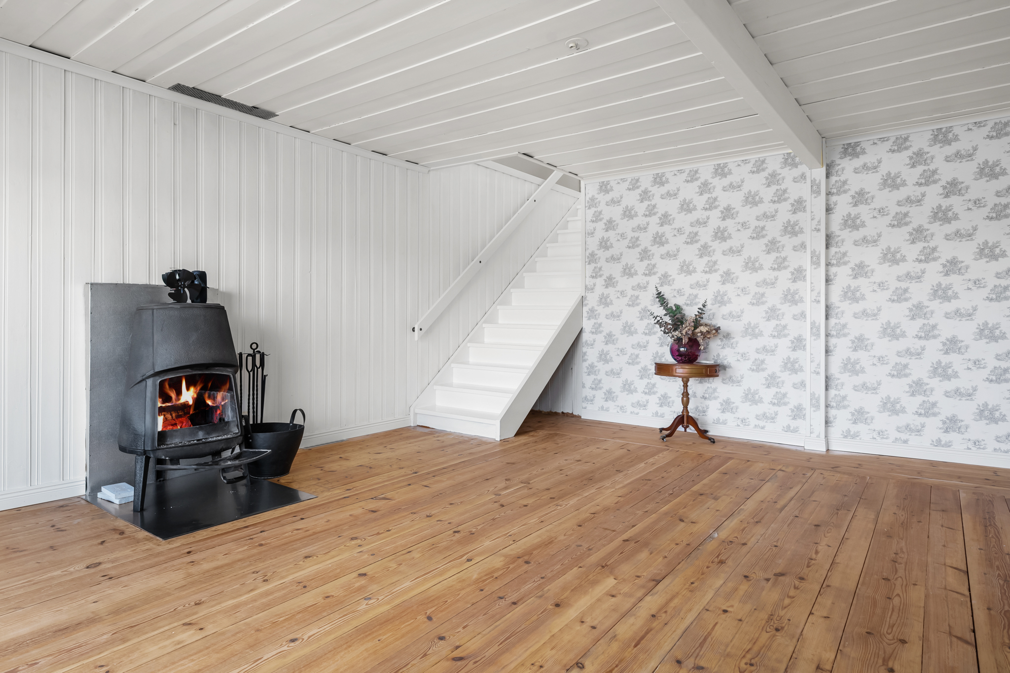 Vardagsrum på souterrängplan