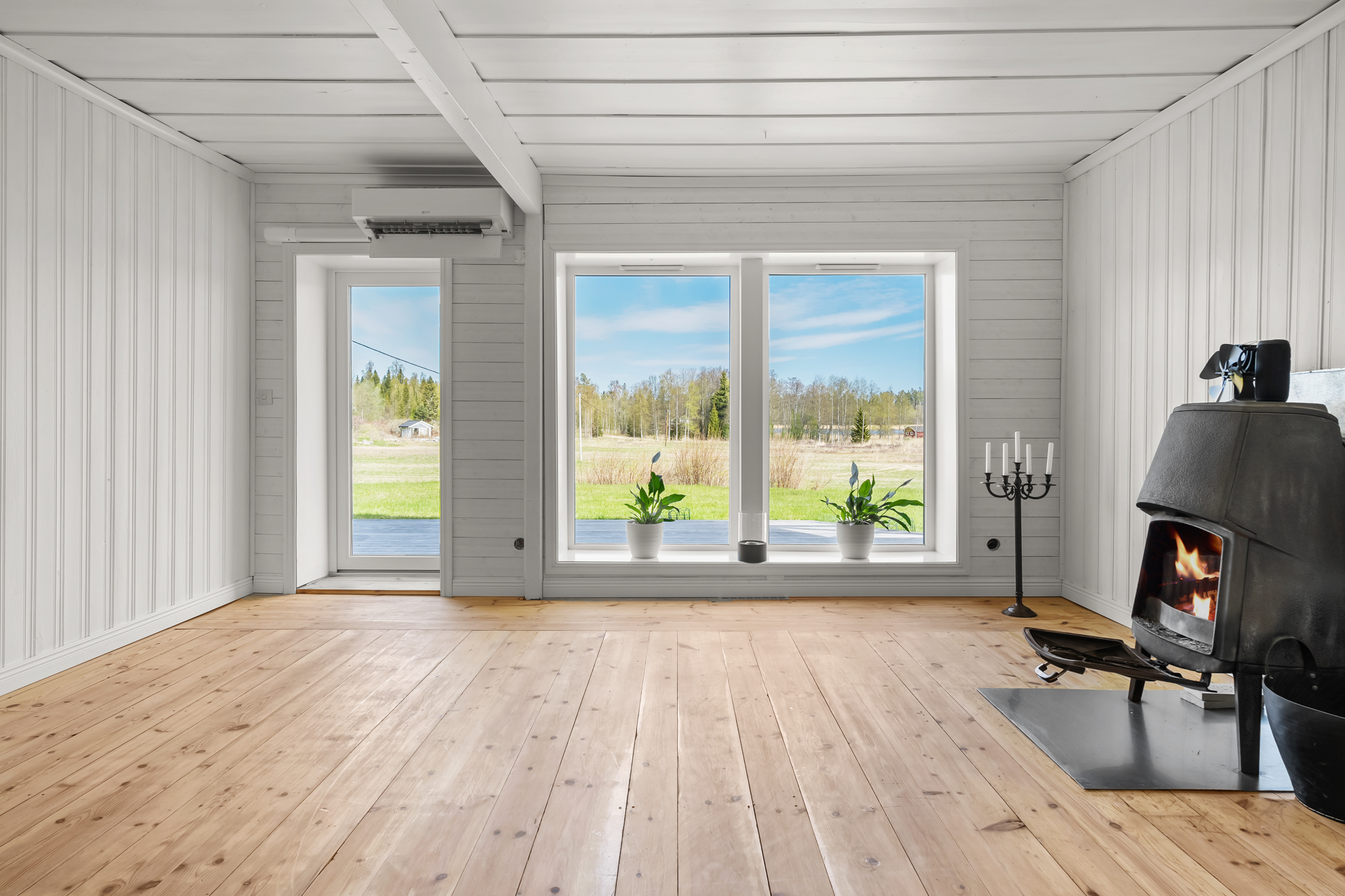 Vardagsrum på souterrängplan