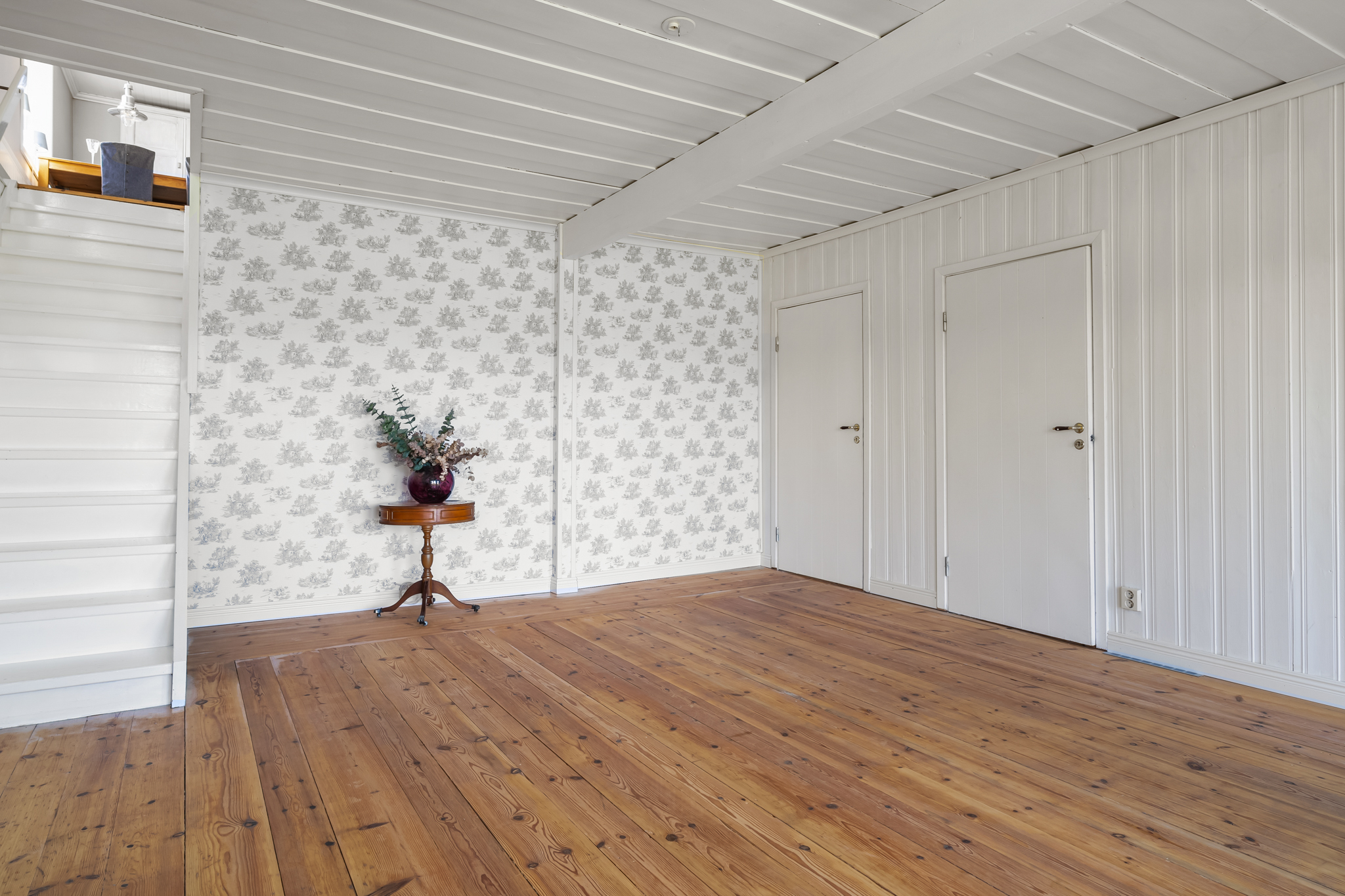 Vardagsrum på souterrängplan