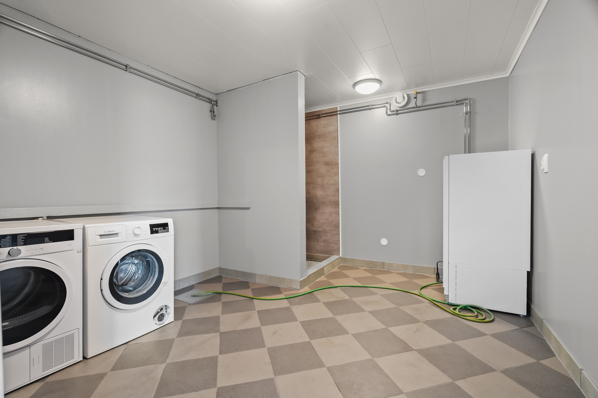 Tvättstuga på souterrängplan