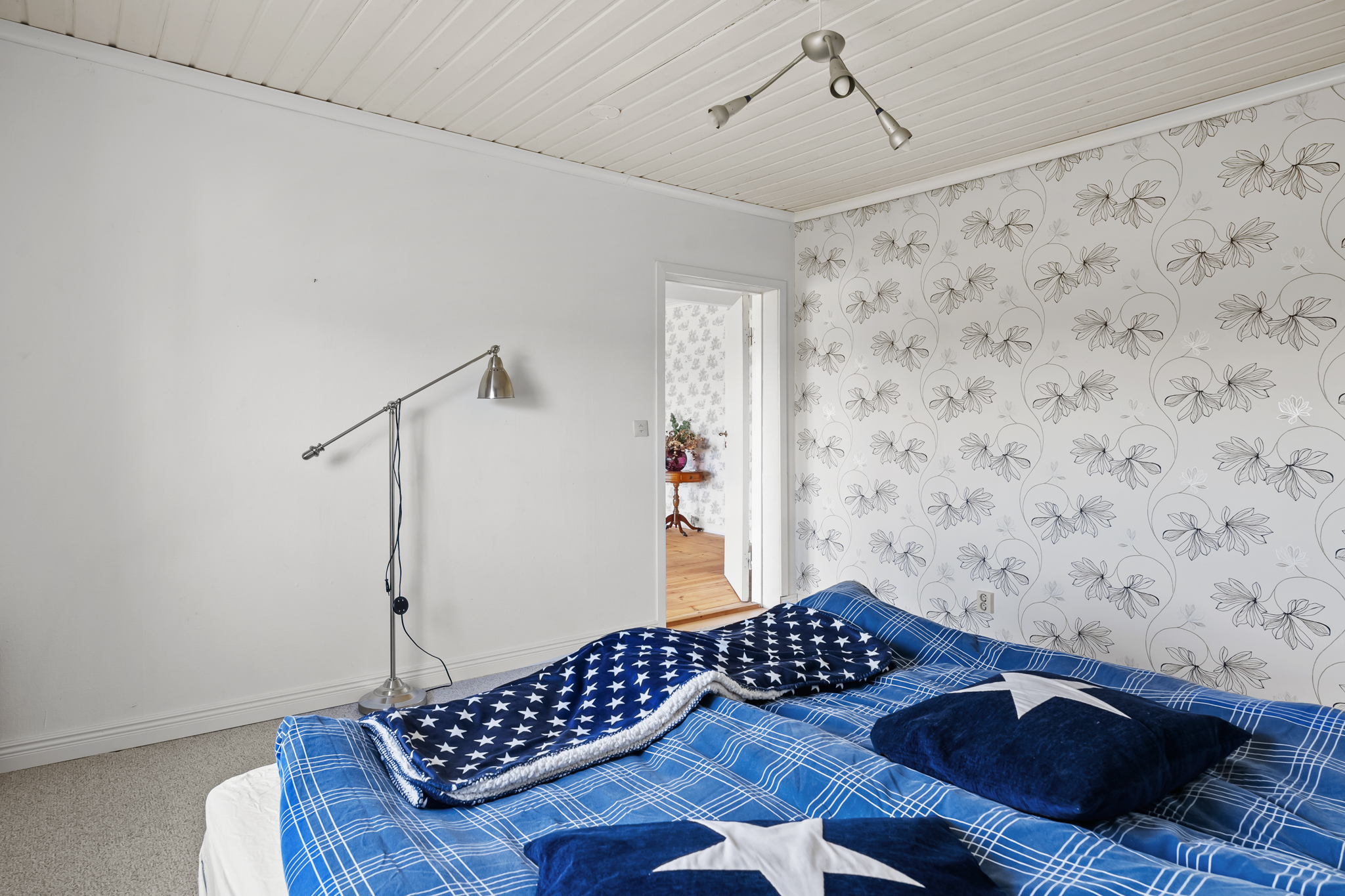 Sovrum på souterrängplan