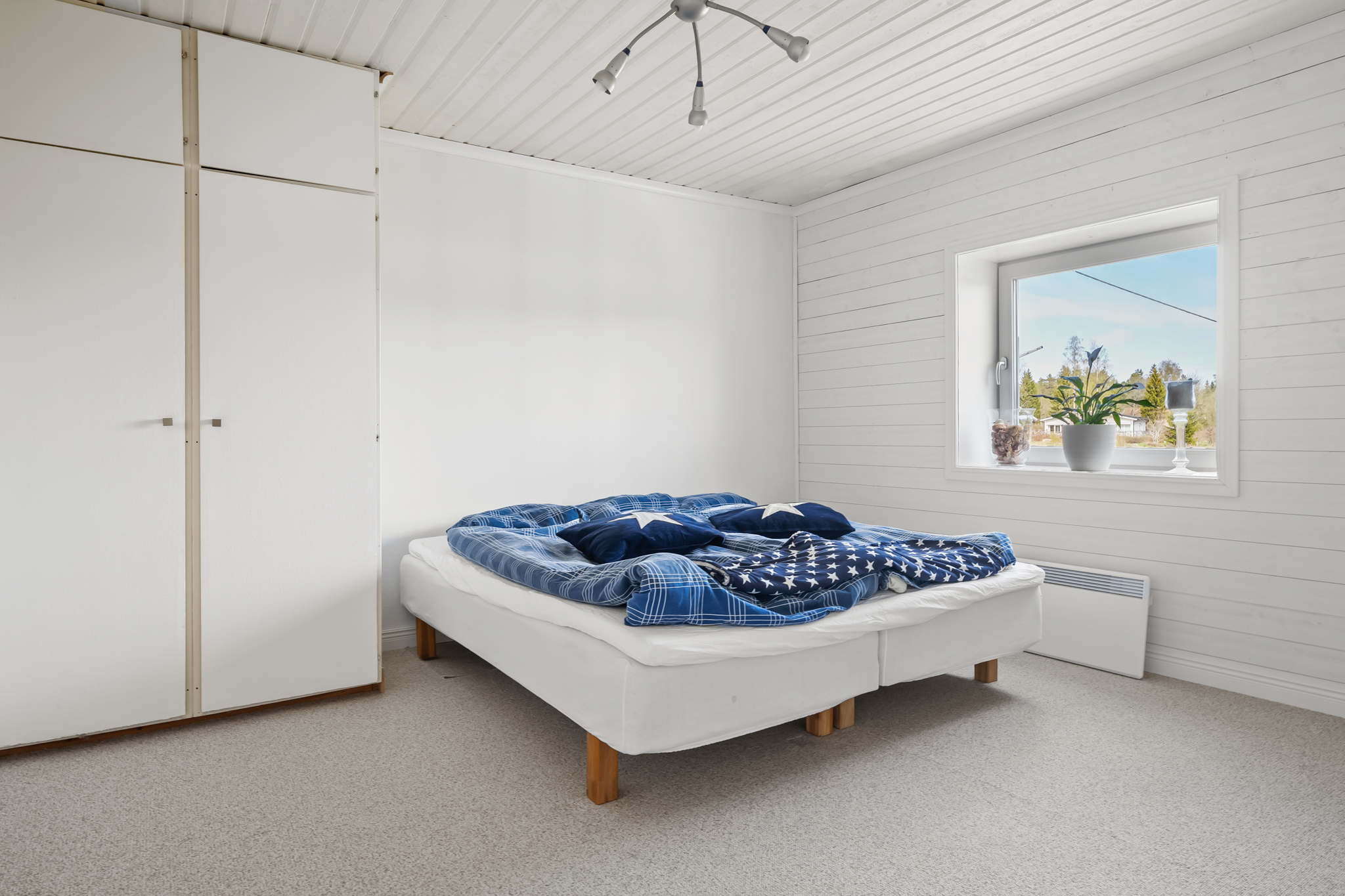 Sovrum på souterrängplan