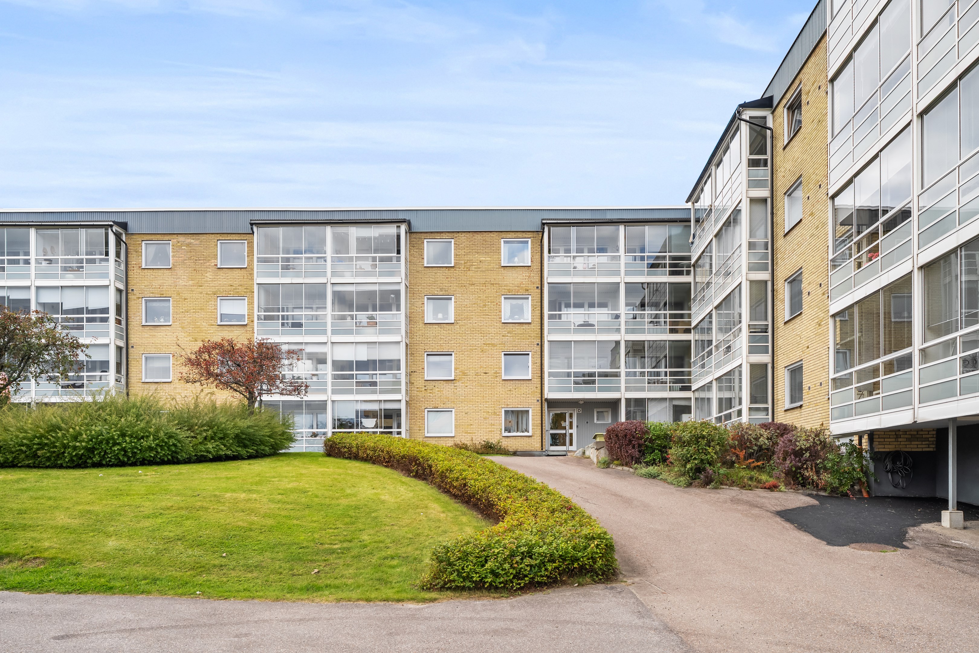 Balkongerna mot innergården