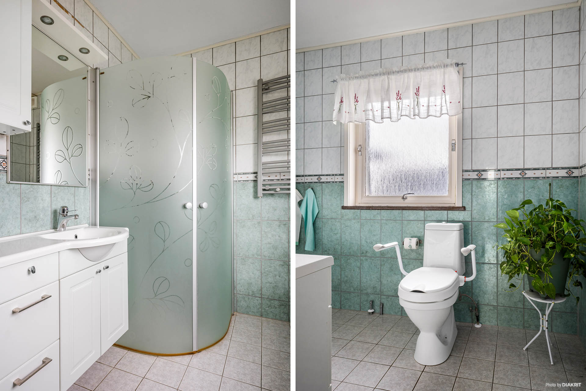 Helkaklat badrum med golvvärme