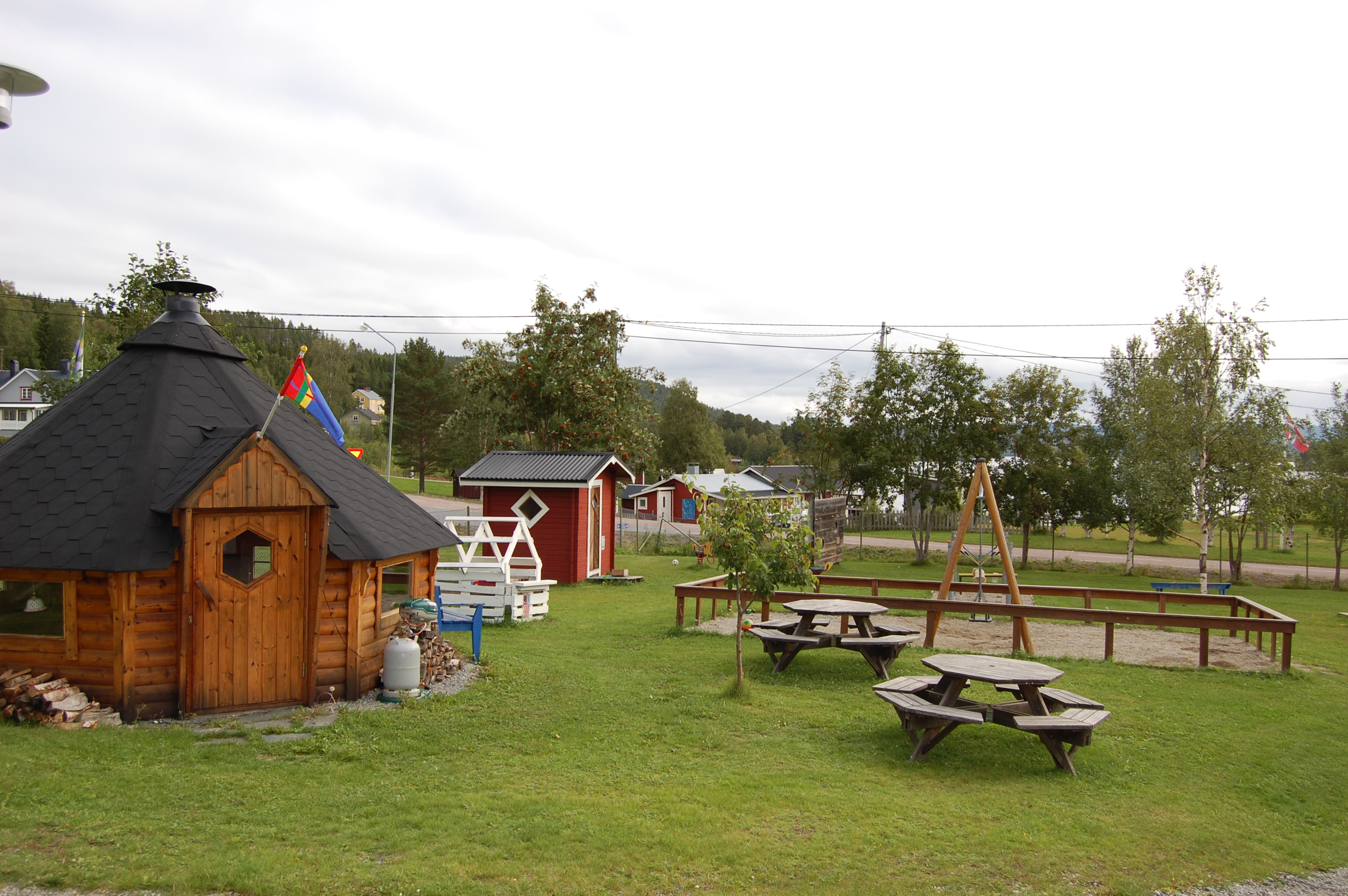Tomtområde, förskola